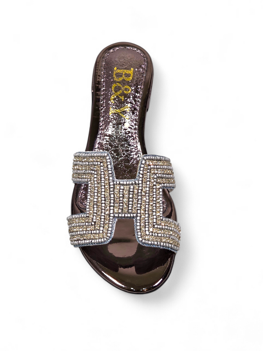 Tamanco 9135 Prata Salto Bloco 3 cm