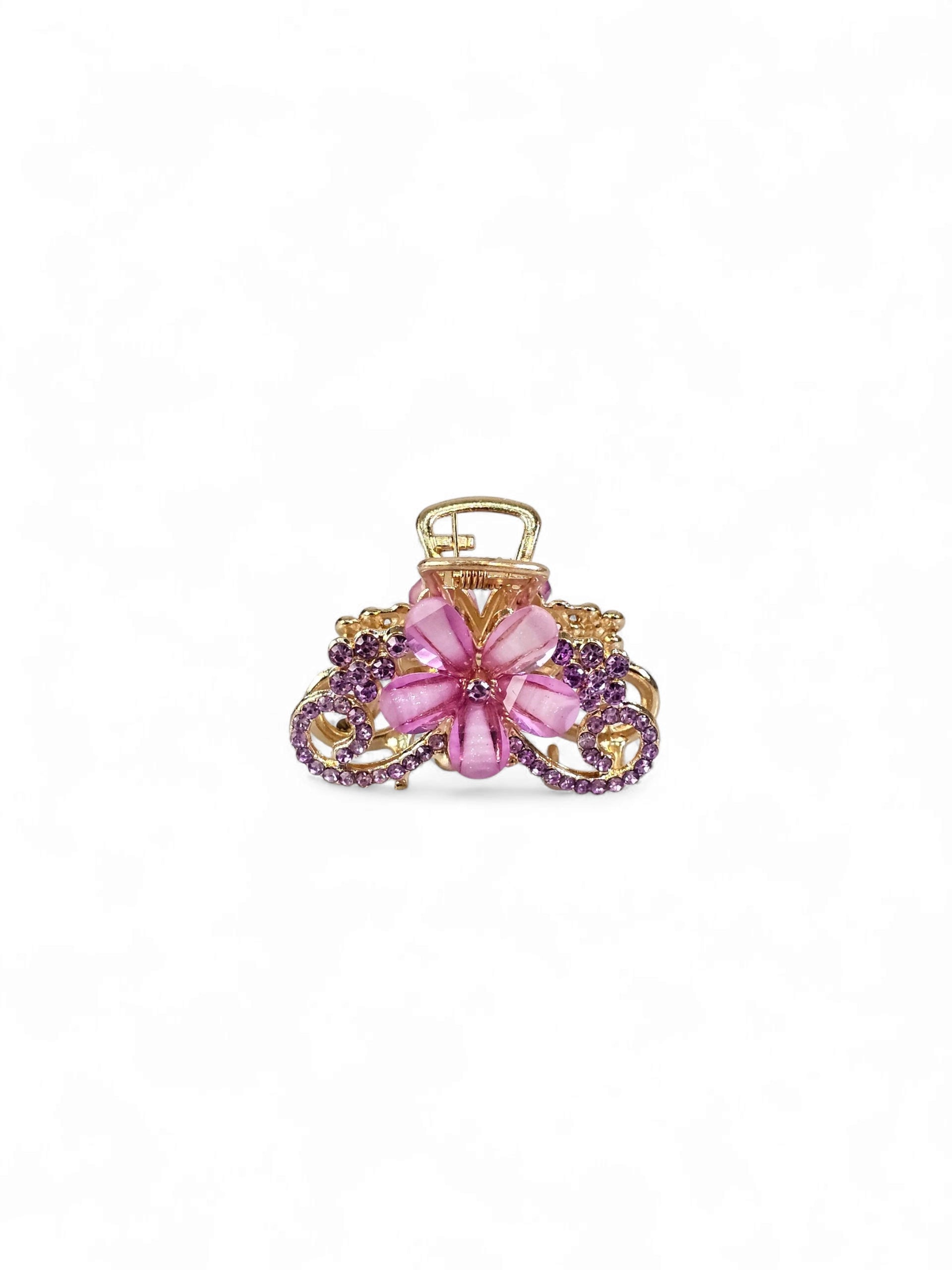 Prendedor de Cabelo Cristal Pequeno 030