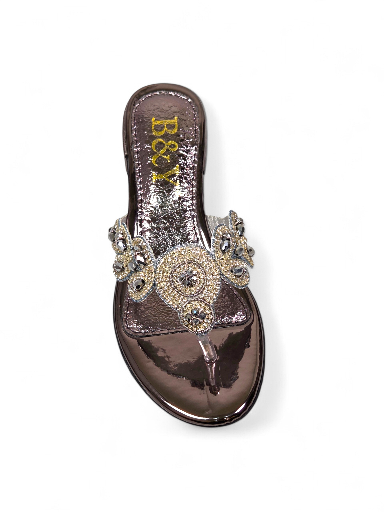 Chinelo 4020 Prata Salto Bloco 3 cm