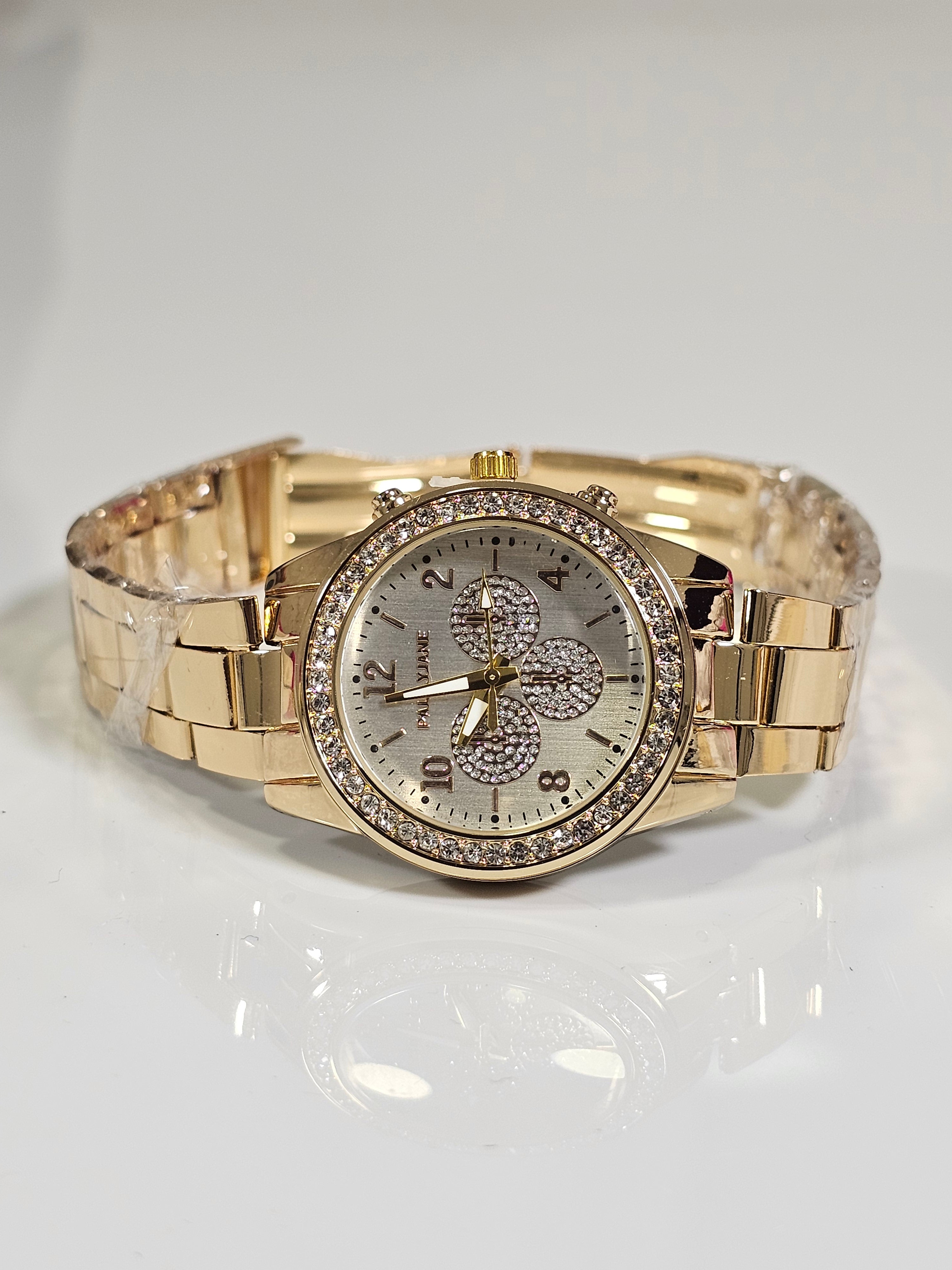 Relógio Prova d’Água com Pulseira Folheada 010