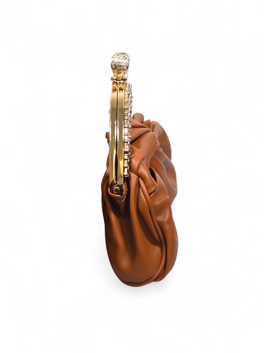 Bolsa Clutch Cristal Marrom 1075