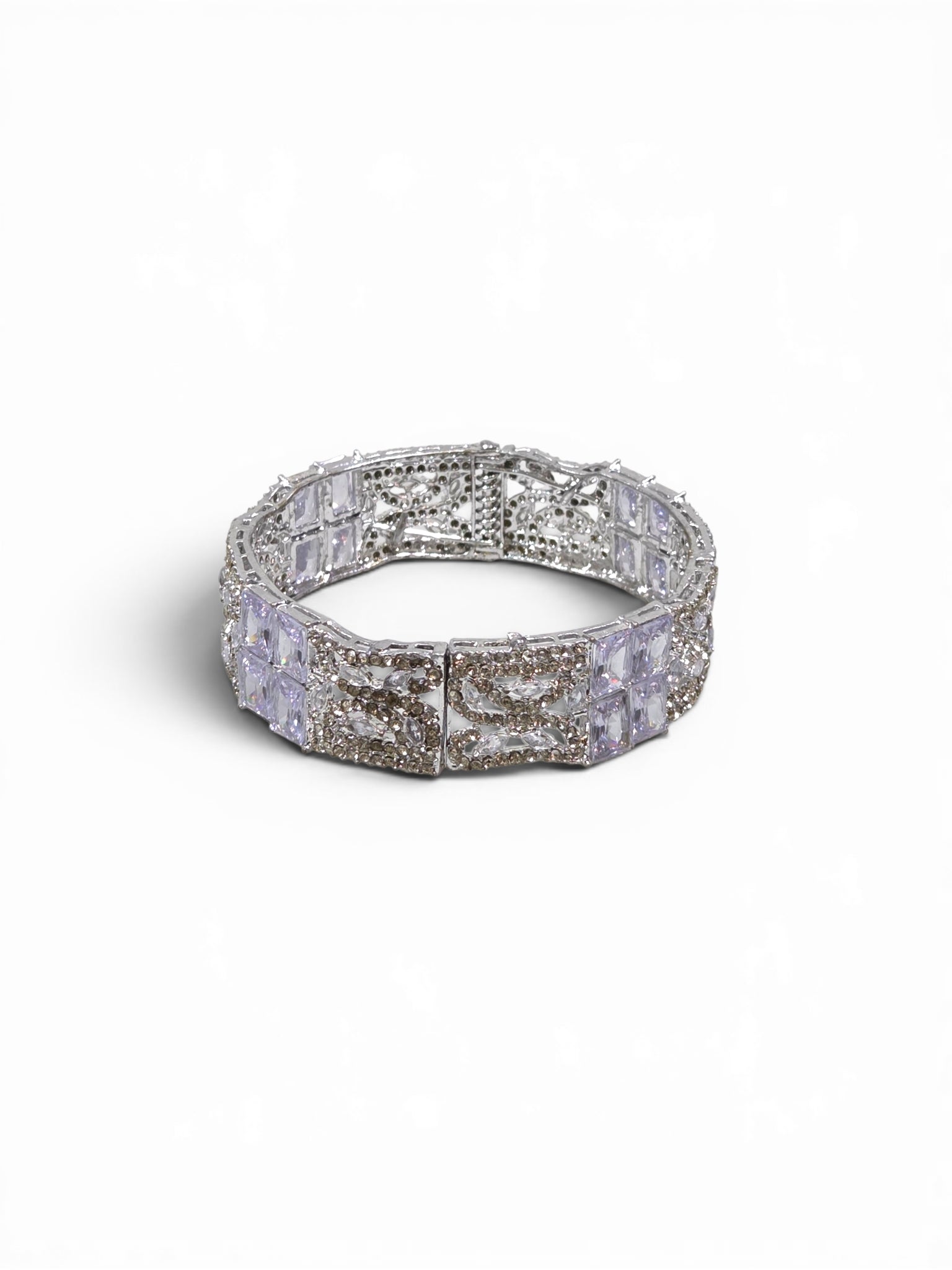 Bracelete Folheado Semi Joia Prata #1083