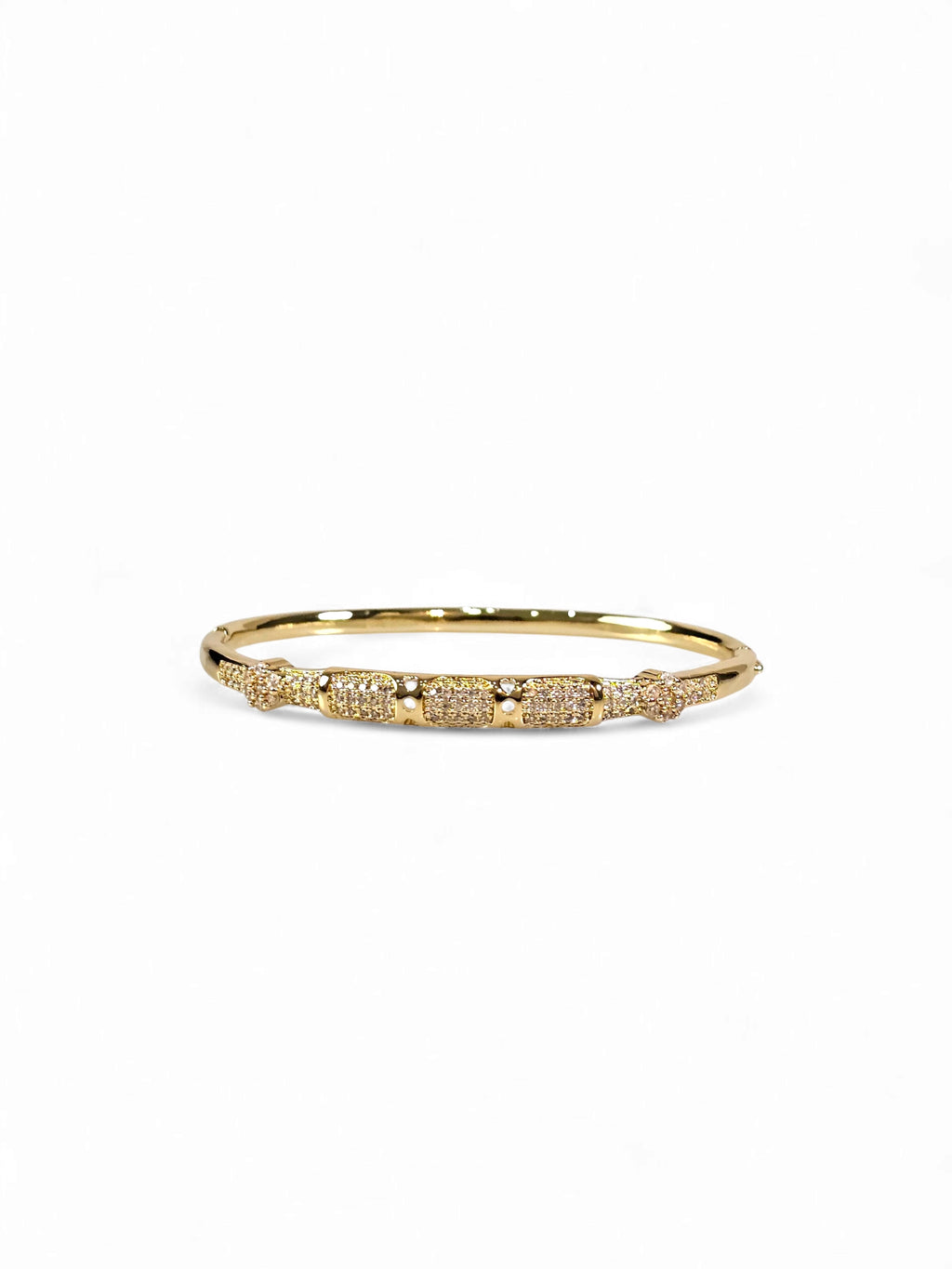 Pulseira Cristal Zirconia Dourada 010