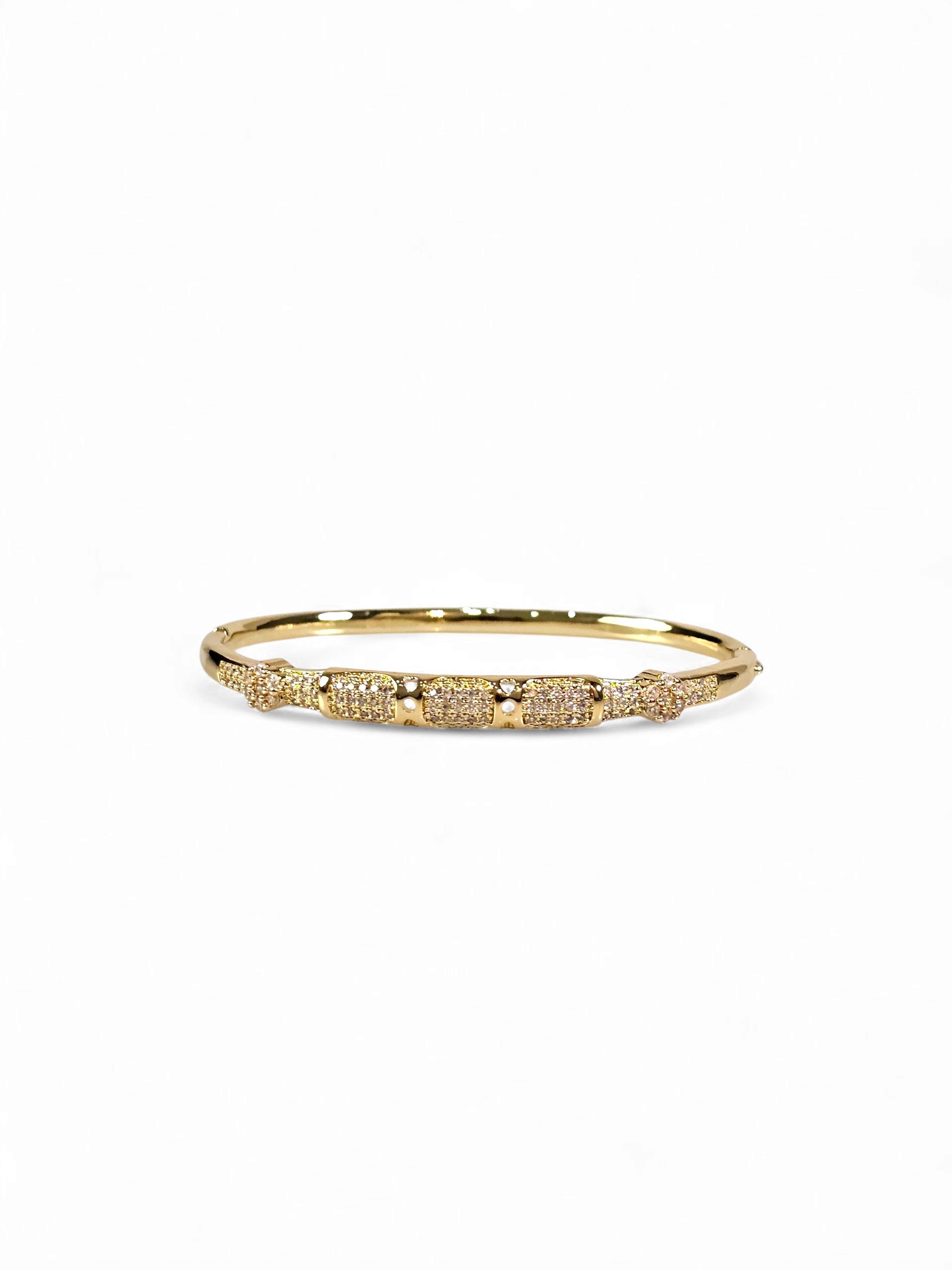 Pulseira Cristal Zirconia Dourada 010