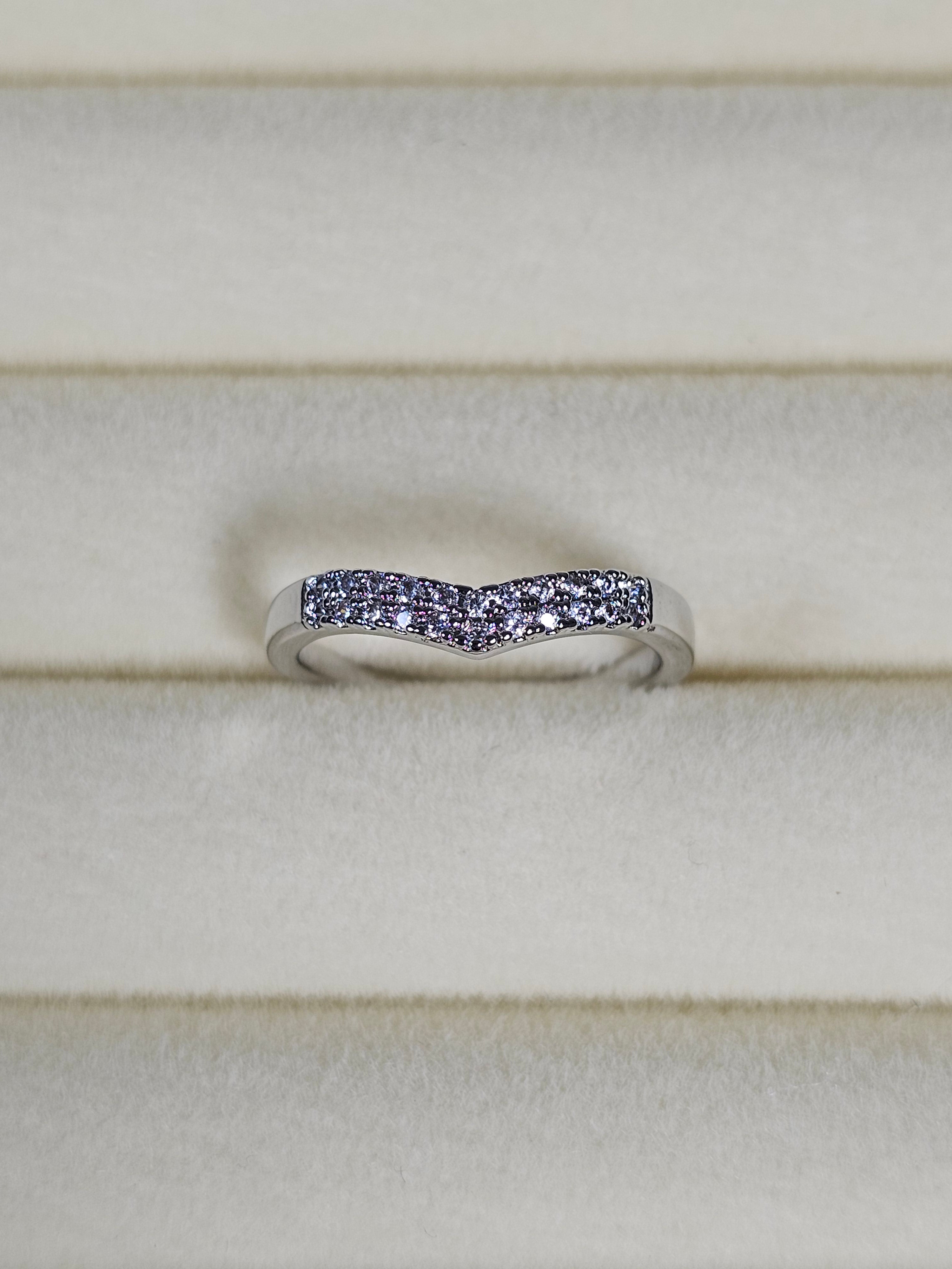 Anel Cristal Zirconia Prata 009