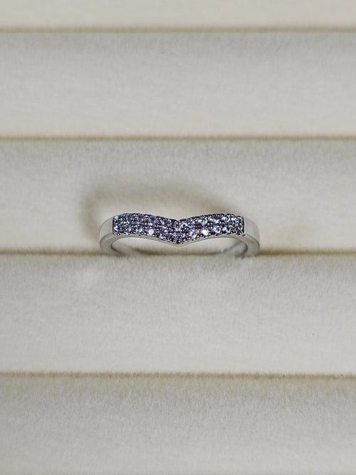 Anel Cristal Zirconia Prata 009
