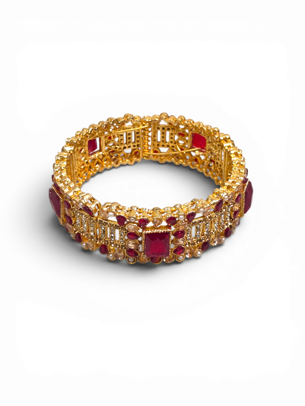 Bracelete Folheado Semi Joia Dourado #2008