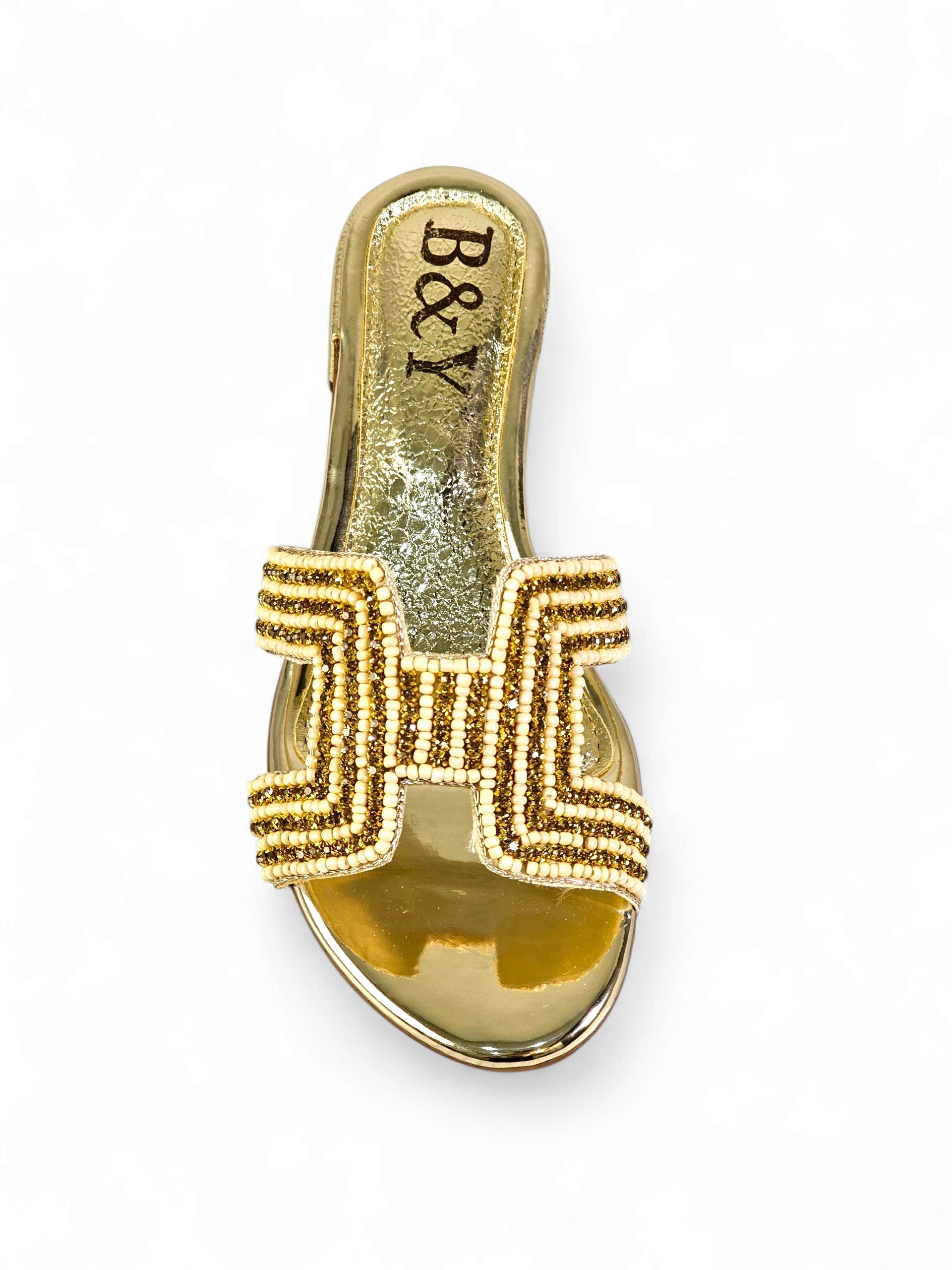 Tamanco 9135 Toque de Ouro Salto Bloco