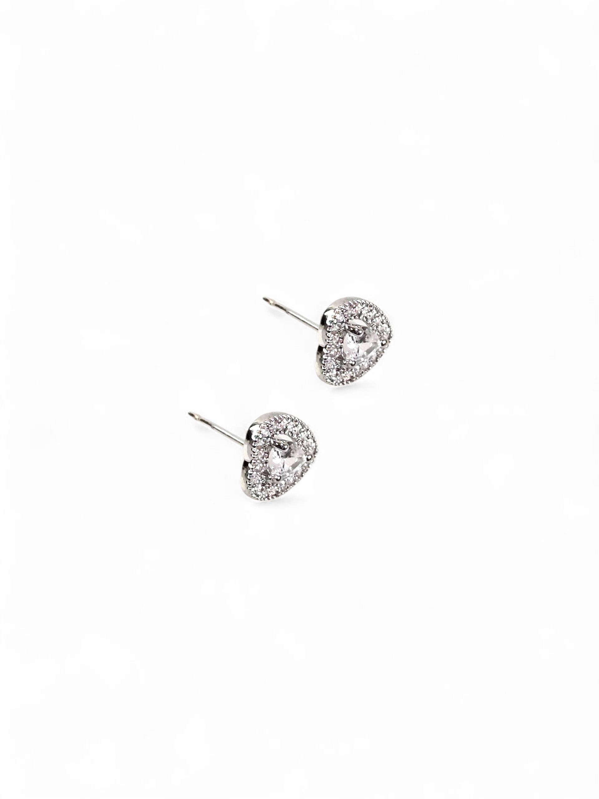 Brinco Cristal Zirconia Prata 069