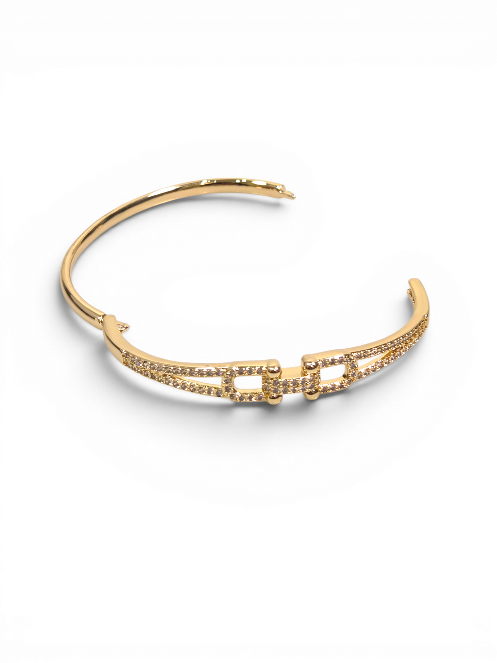 Pulseira Cristal Zirconia Dourada 2007