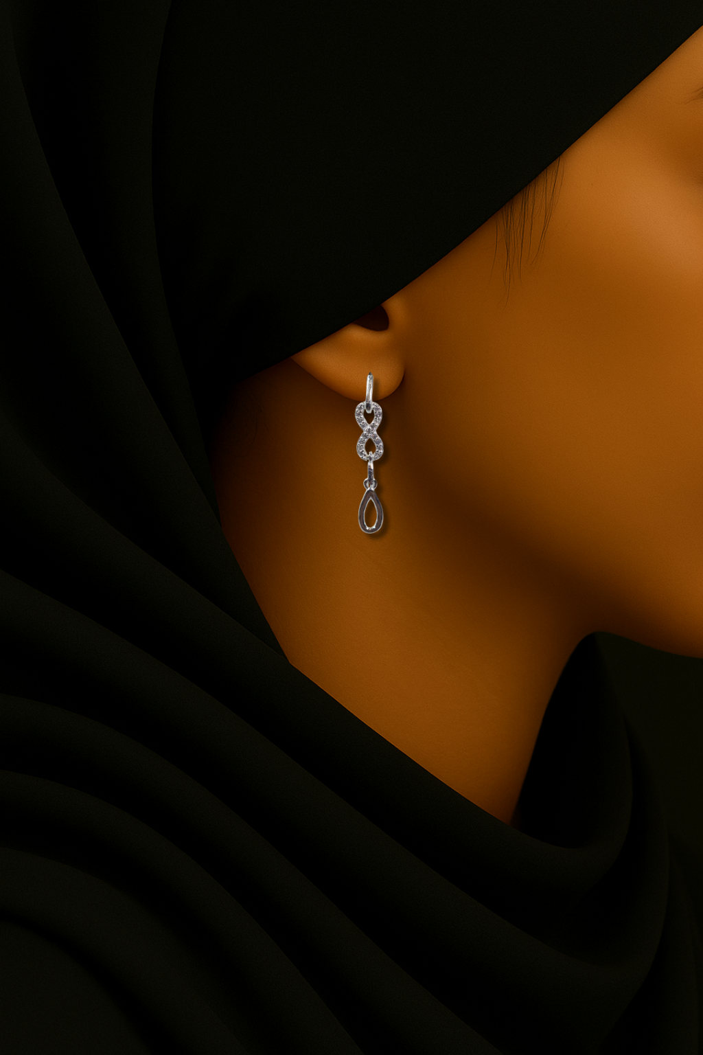 Brinco Prata 925 com Zirconias 1010