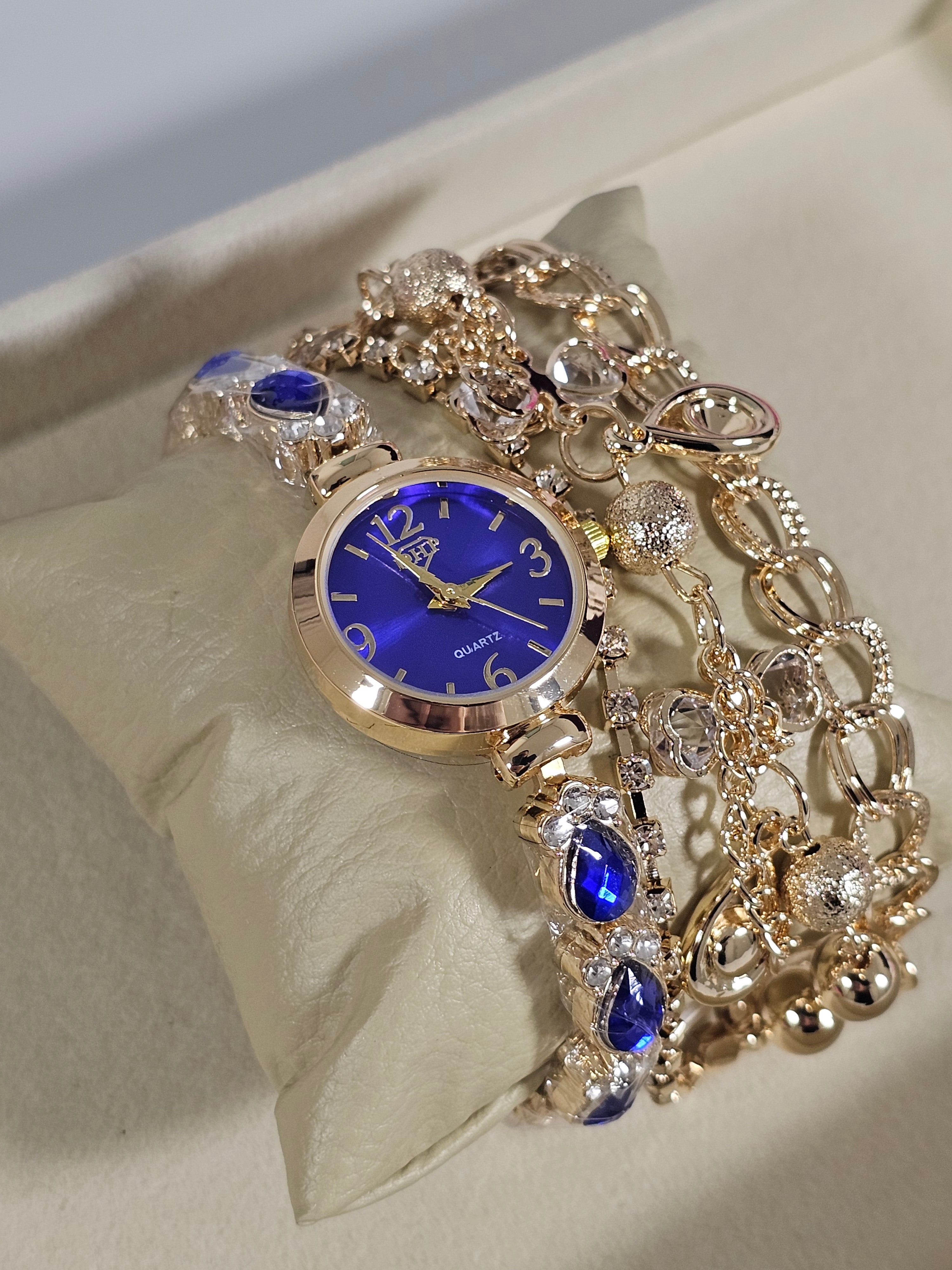 Relógio Prova d’Água com Pulseira Folheada 022