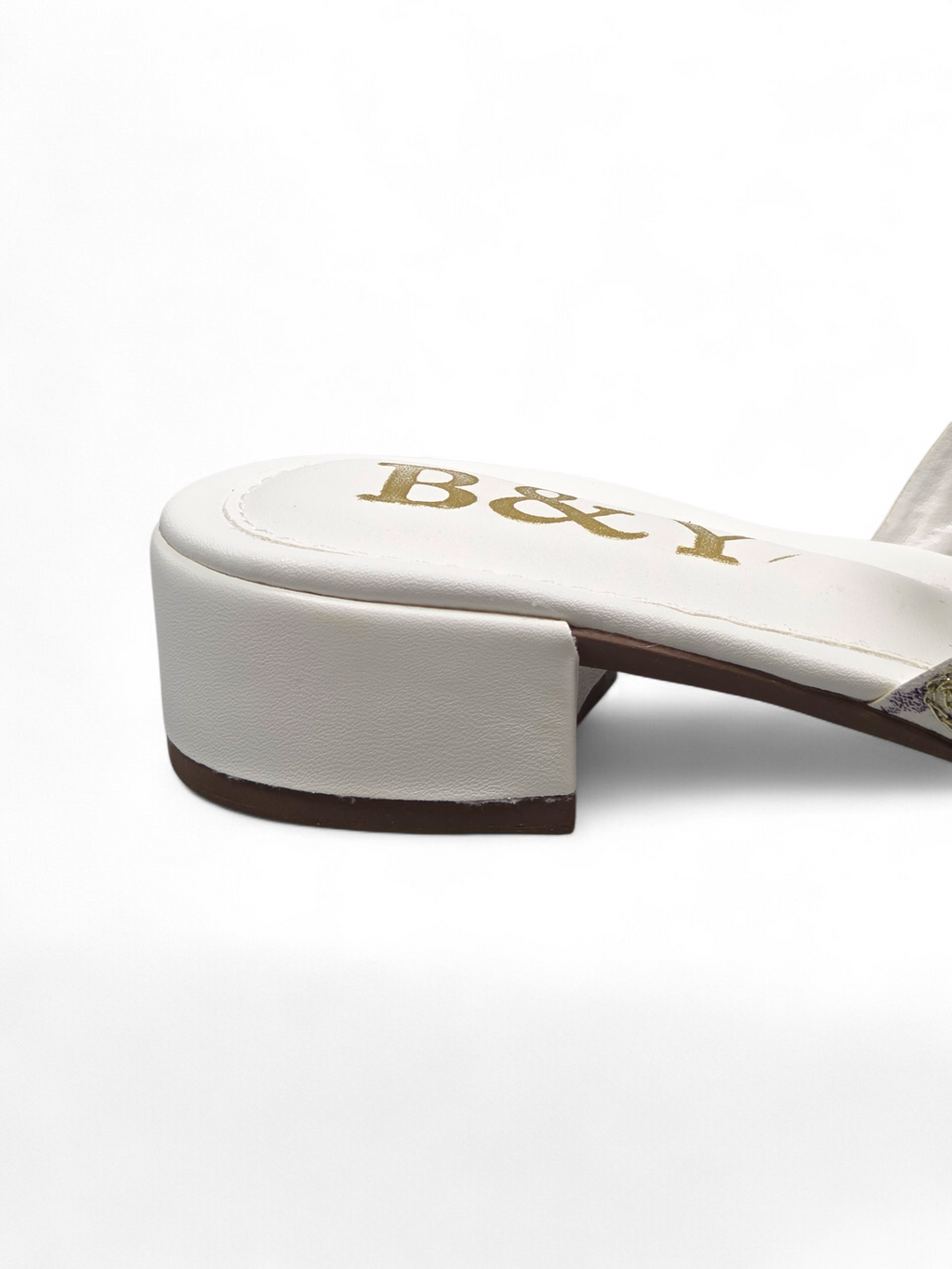 Chinelo 9319 Branco Salto Bloco