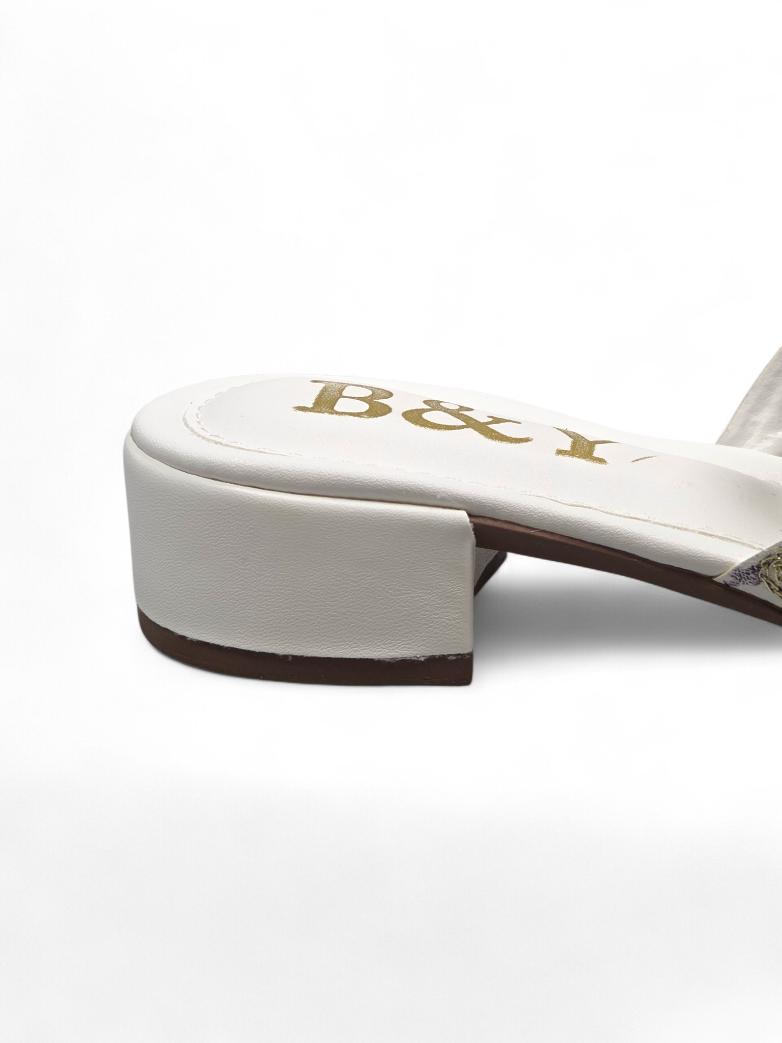 Chinelo 9319 Branco Salto Bloco