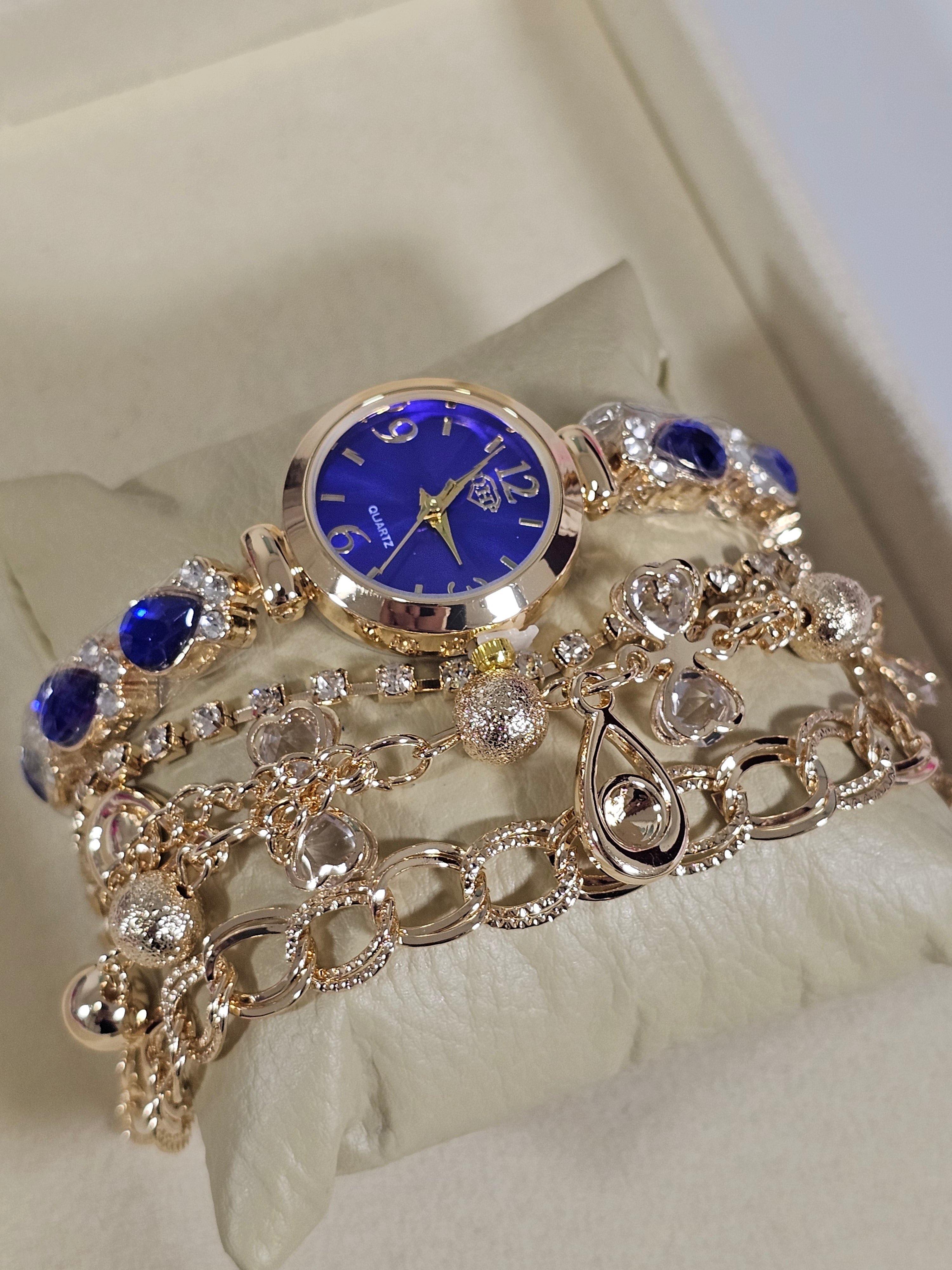 Relógio Prova d’Água com Pulseira Folheada 022