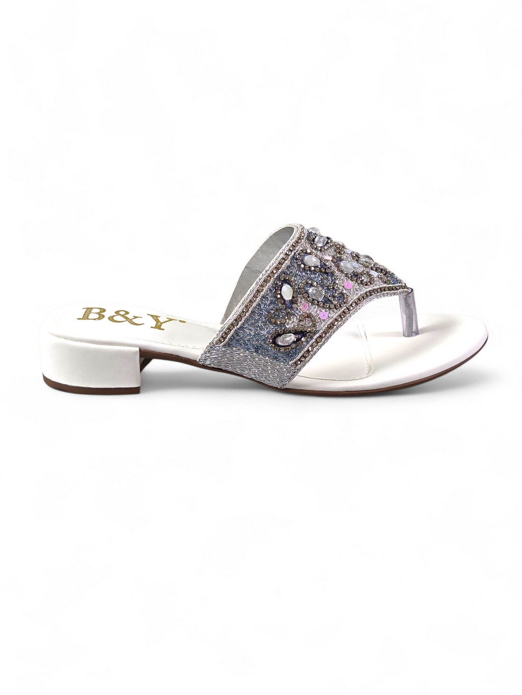Chinelo 9441 Branco Salto Bloco