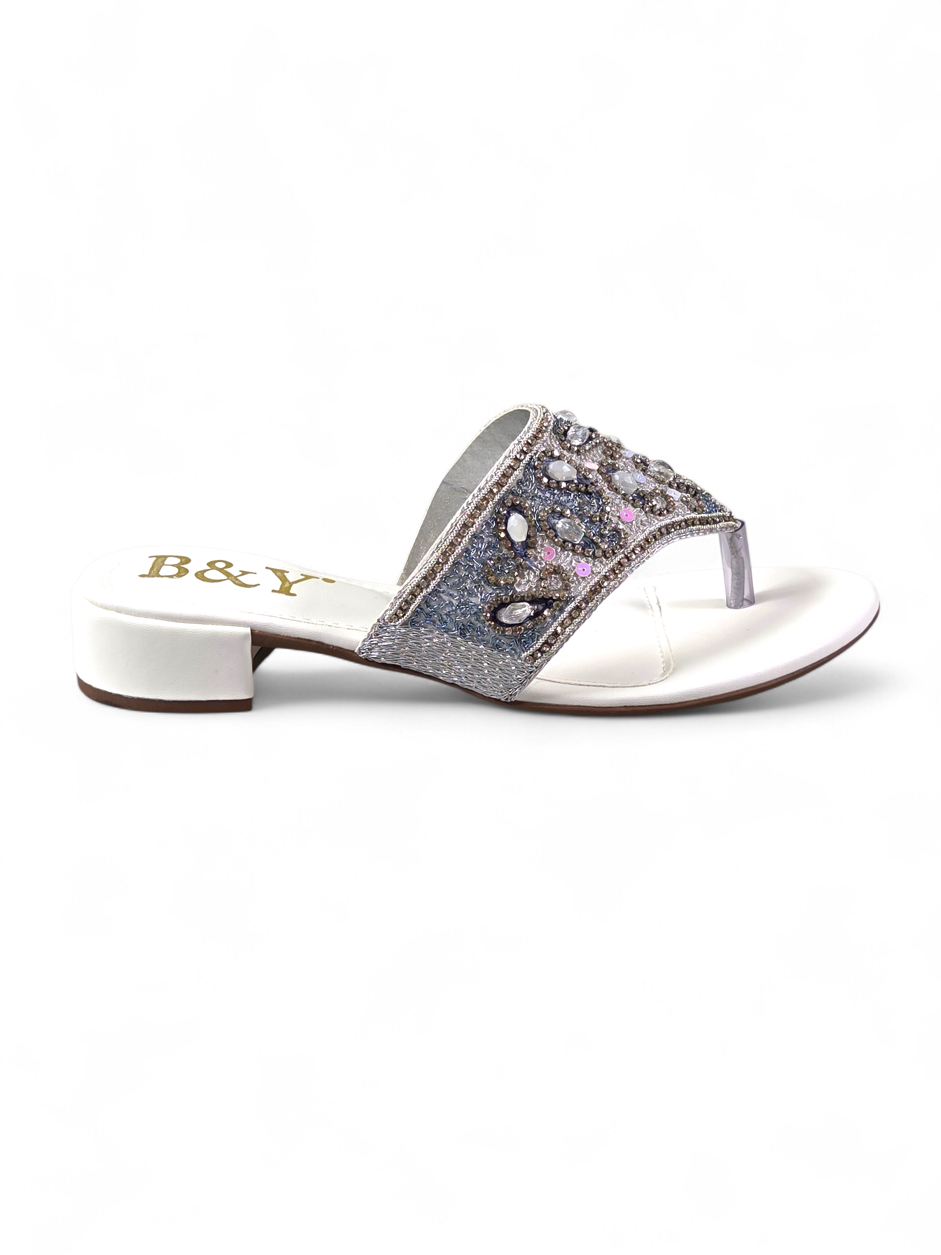 Chinelo 9441 Branco Salto Bloco