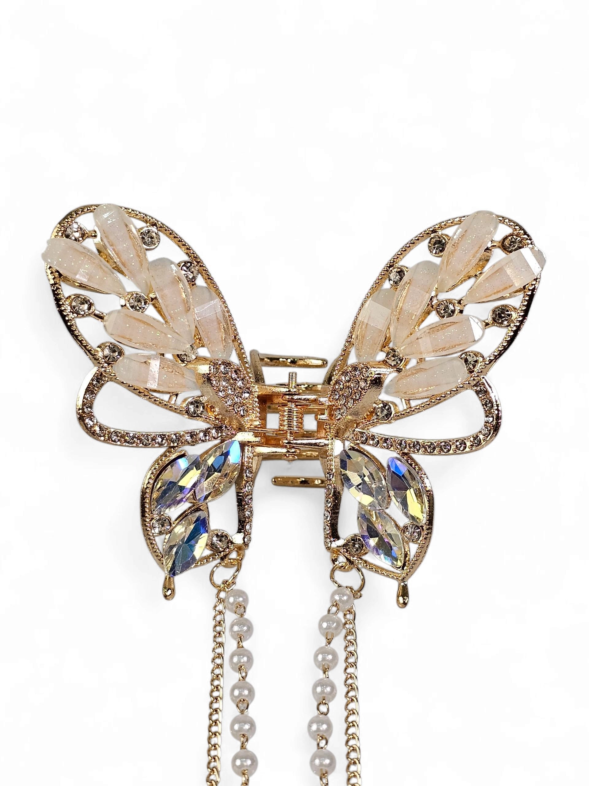 Prendedor Cristal Borboleta Grande 057