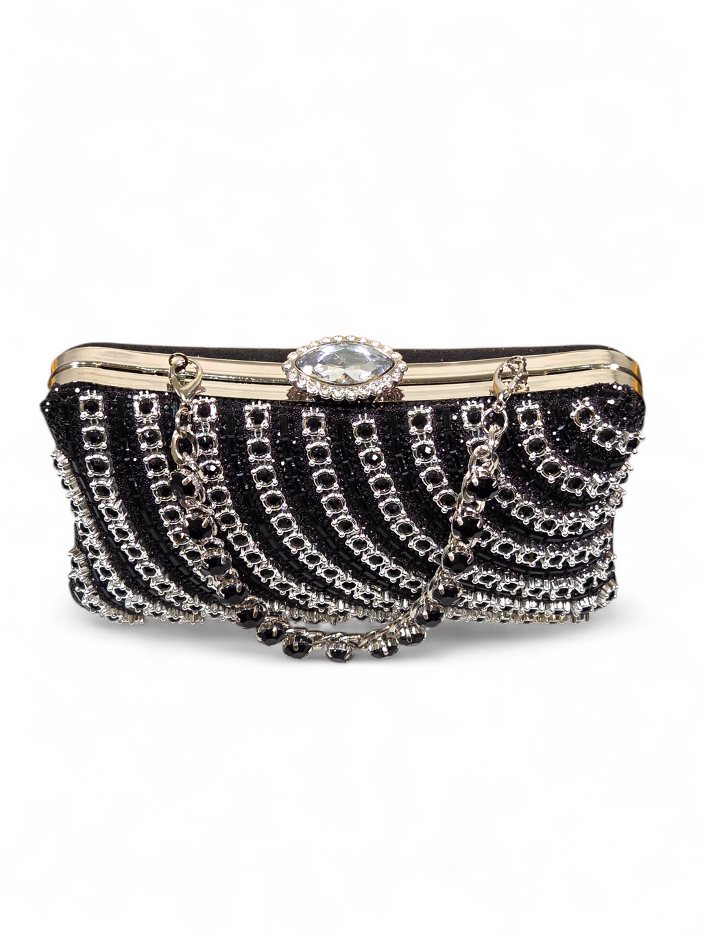 Bolsa Clutch Cristal Preto 1053