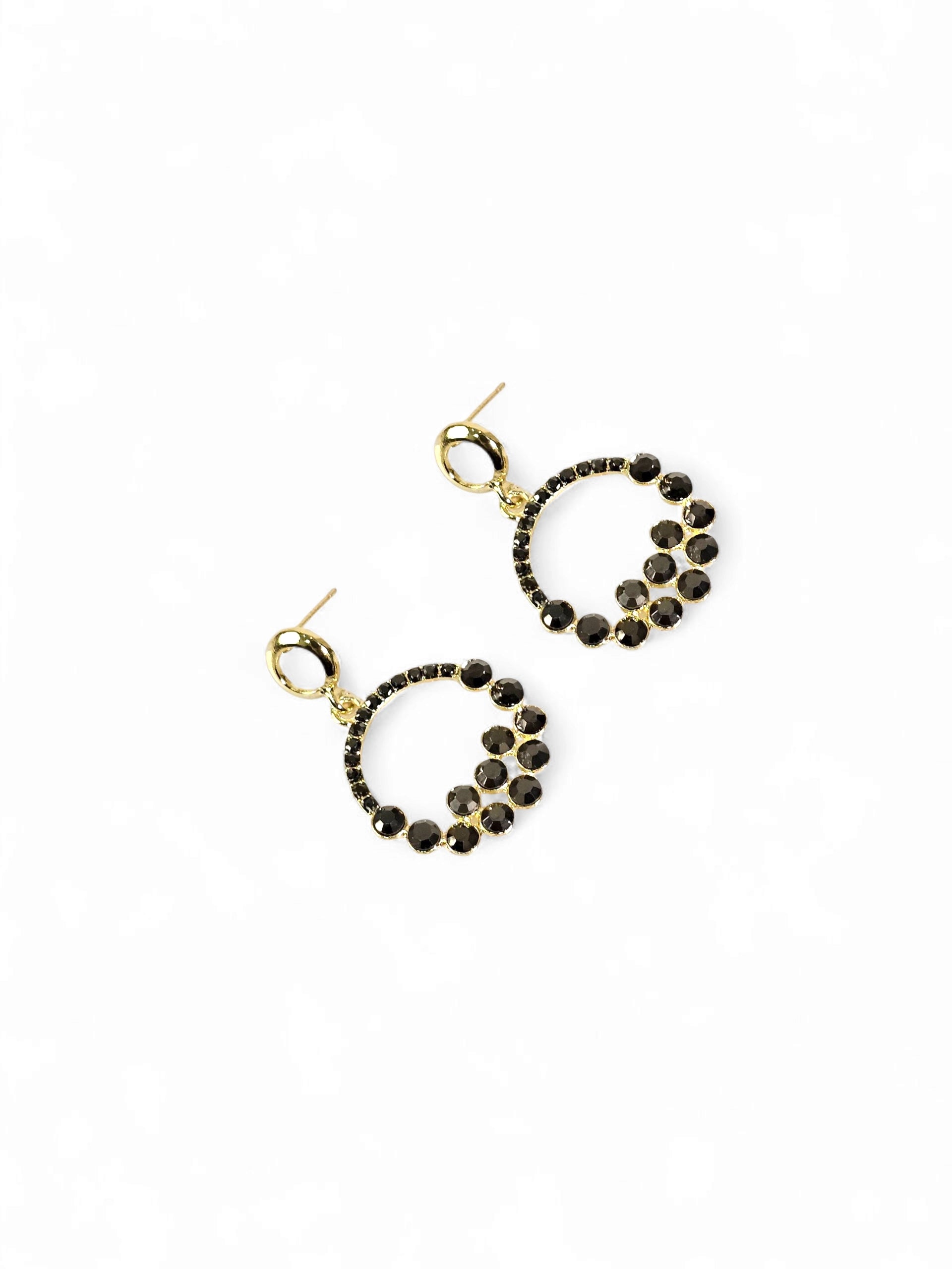 Brinco Cristal Dourado 051