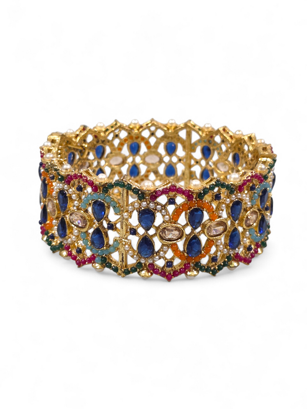 Bracelete Folheado Semi Joia Dourada #1064