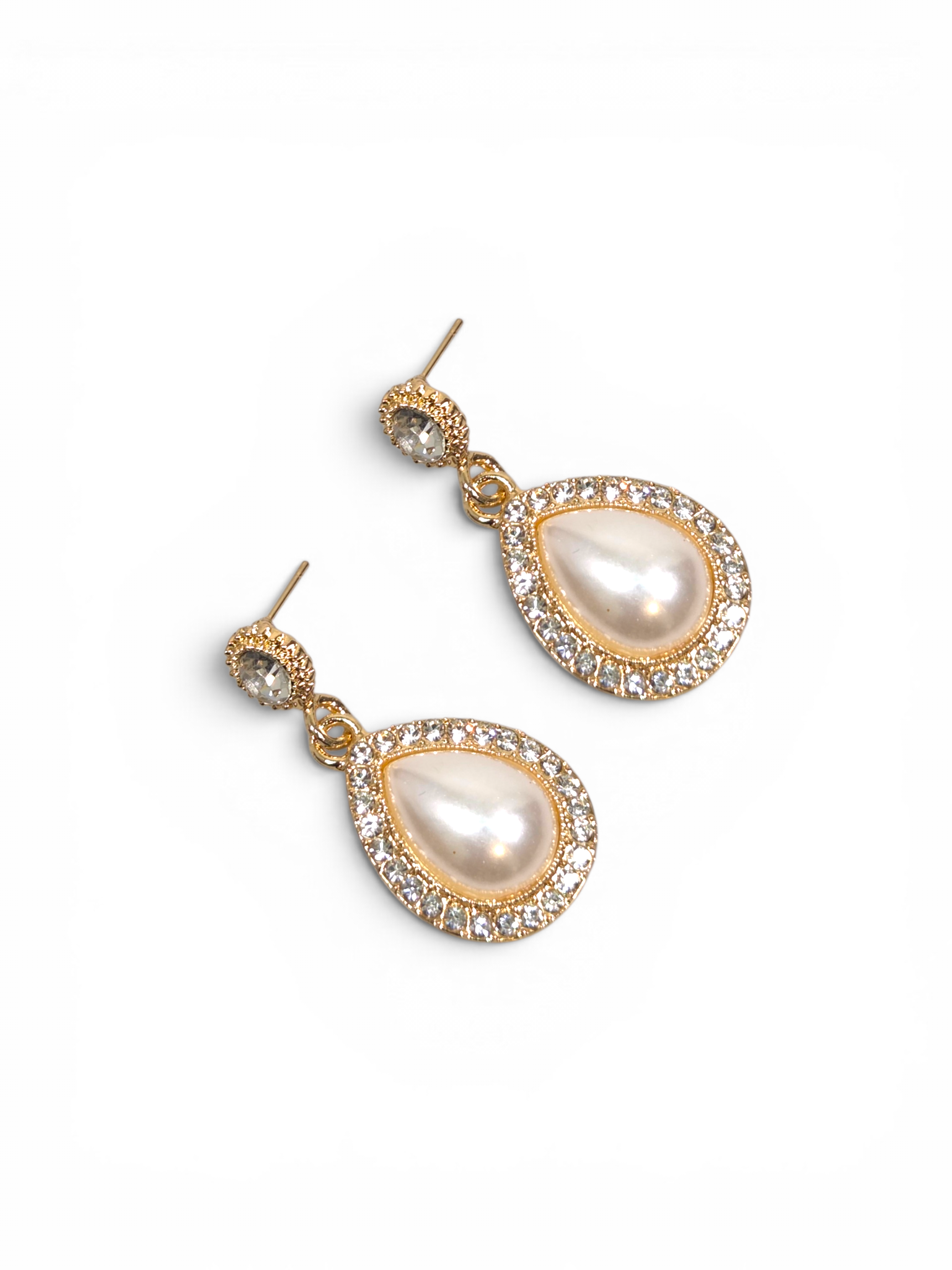 Brinco Cristal Zirconia Dourada #2016