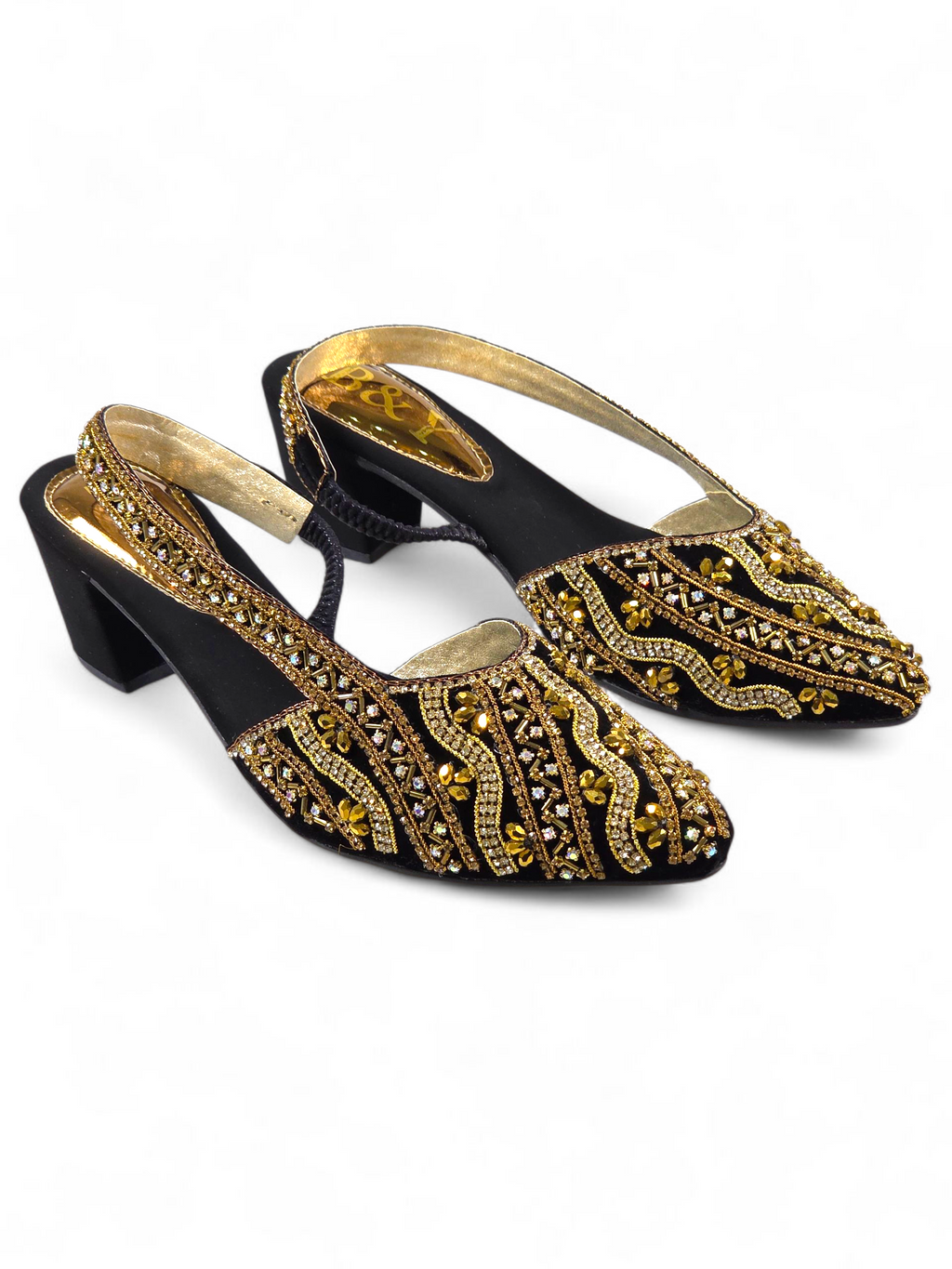 Mule 9507 Preto Salto Médio