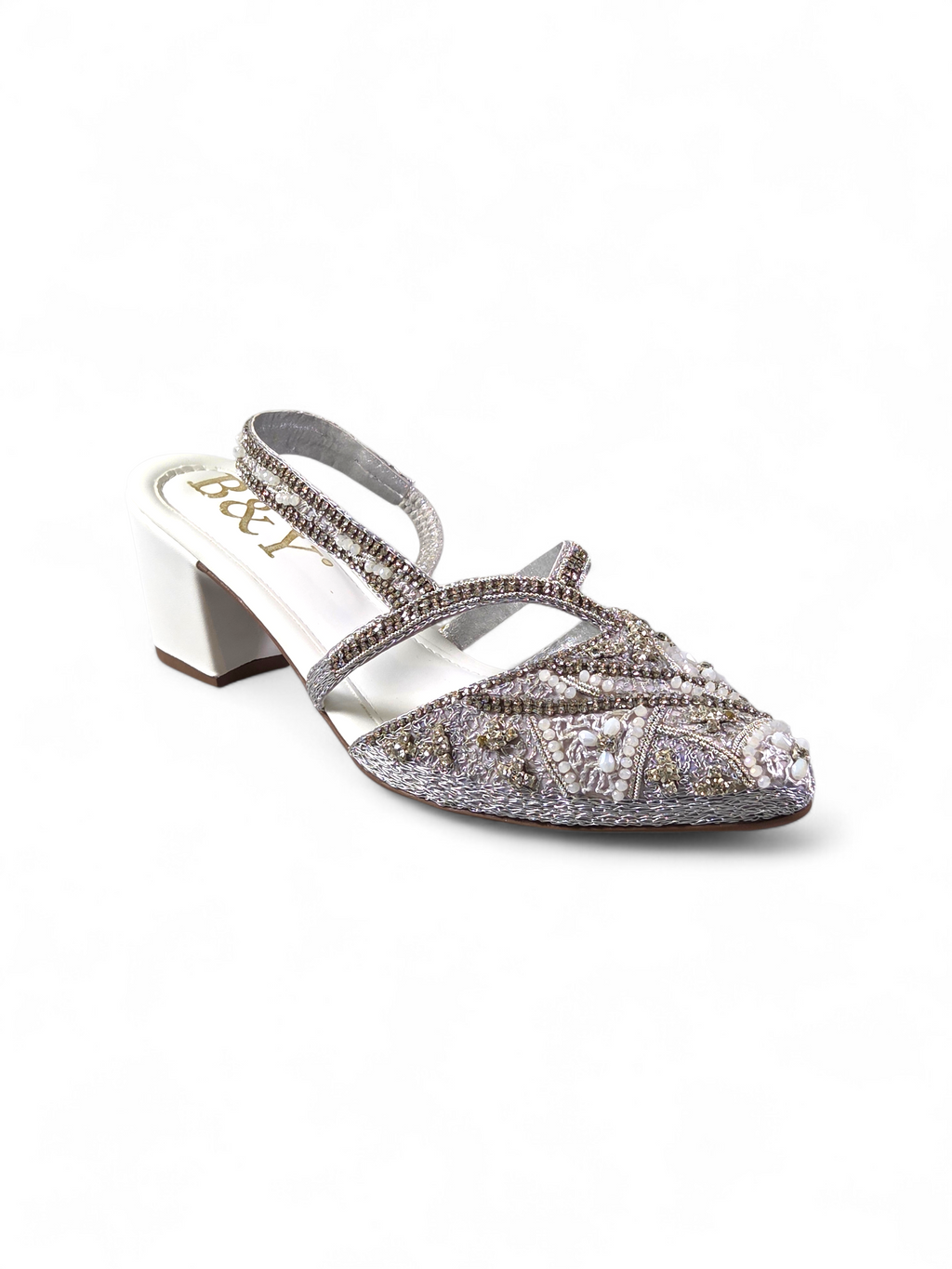 Mule 9484 Branco Salto Médio