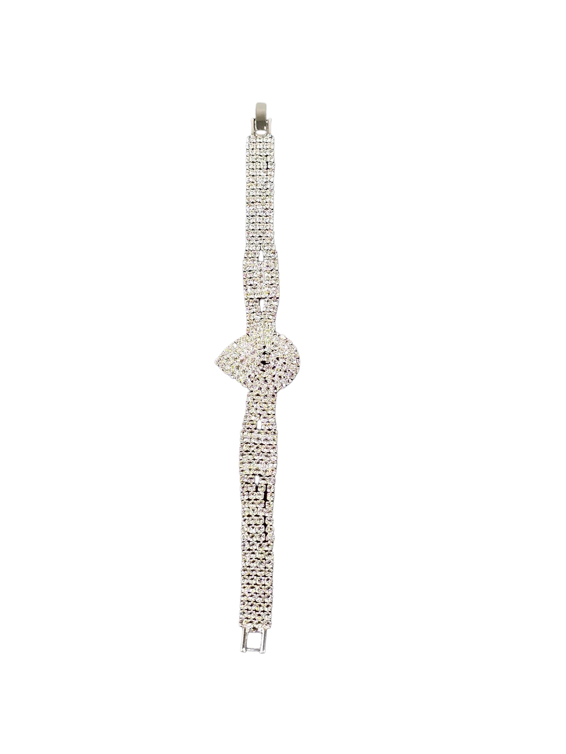 Pulseira Cristal Prata 002