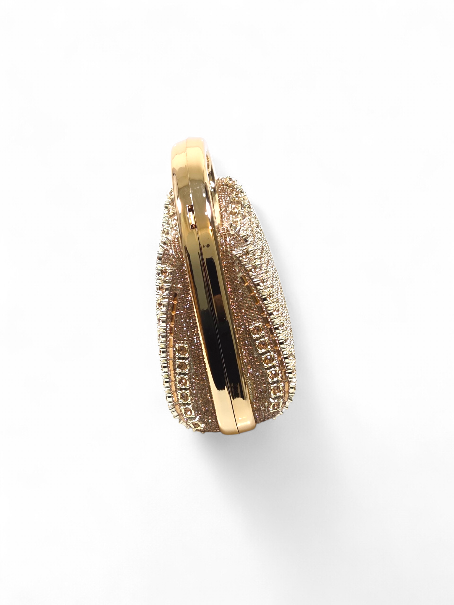 Bolsa Clutch Cristal Dourado 1068