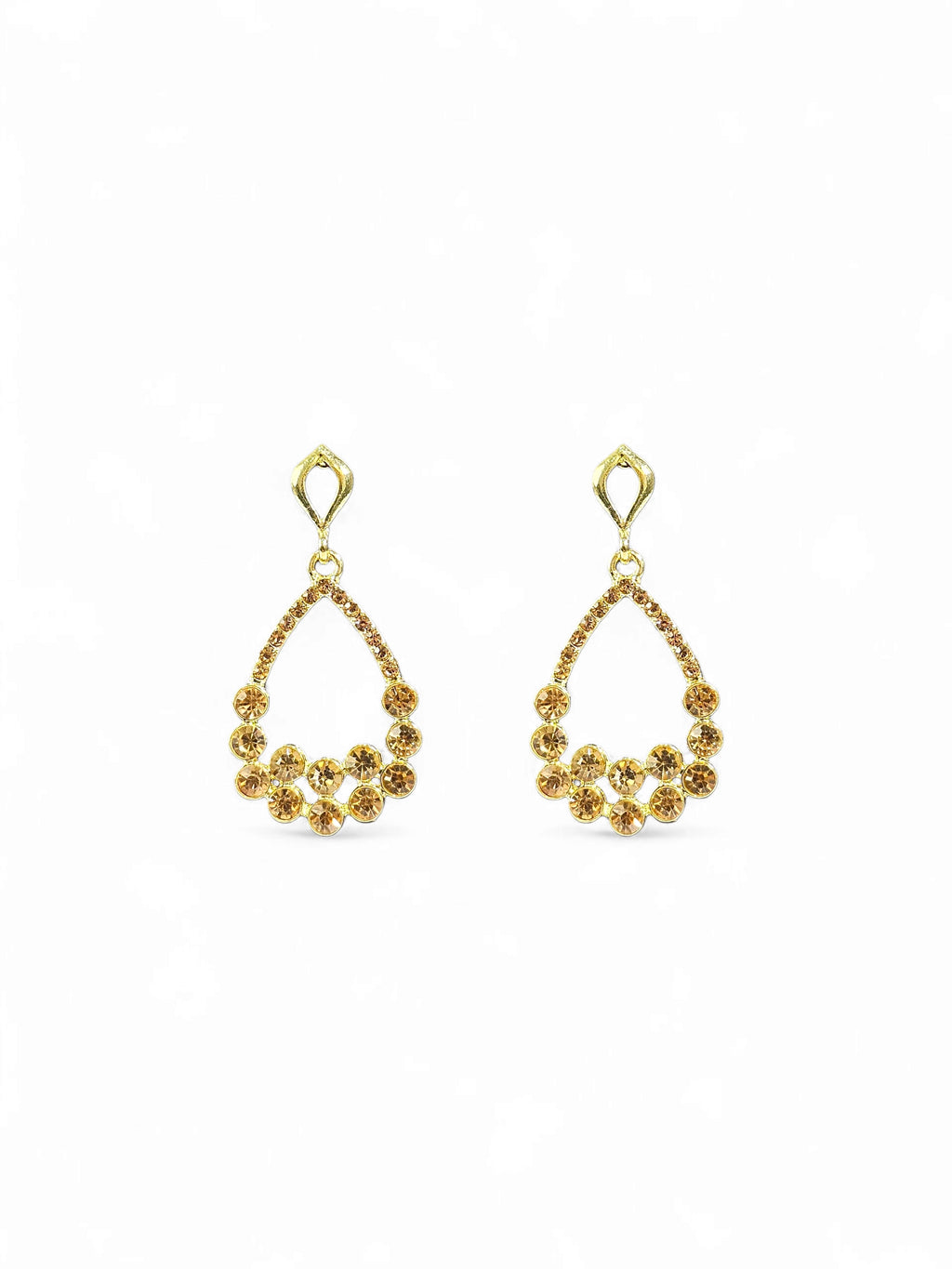Brinco Cristal Dourado 045