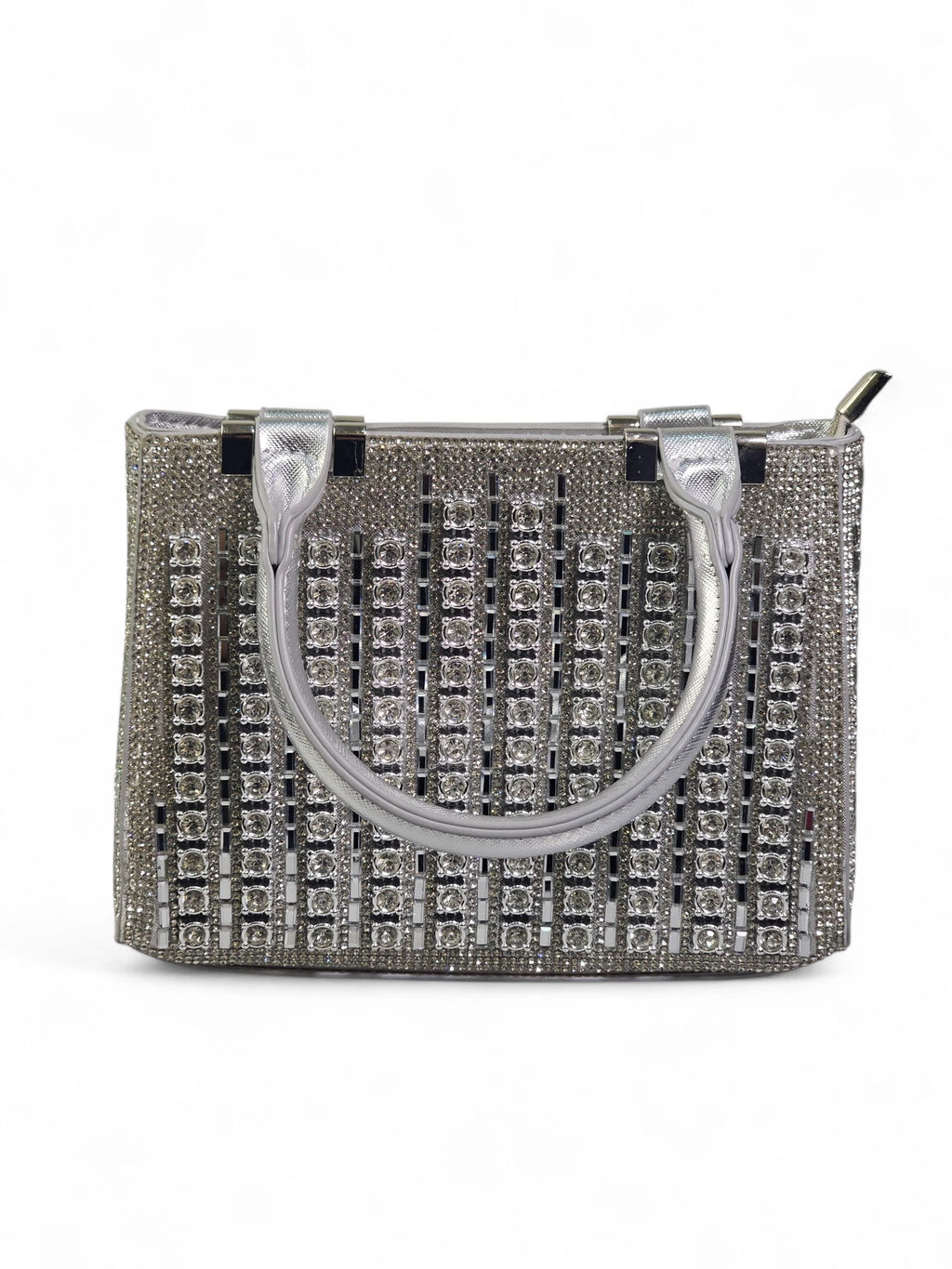 Bolsa Luxo Cristal Prata 1033