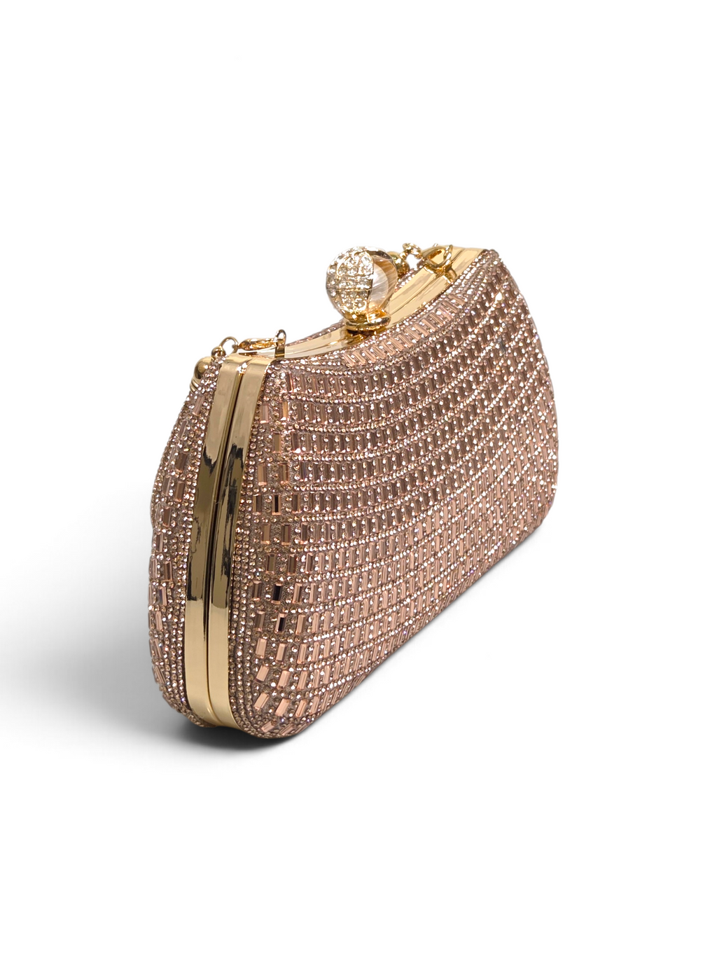 Bolsa Elegance Clutch Cristal Champagne 1094