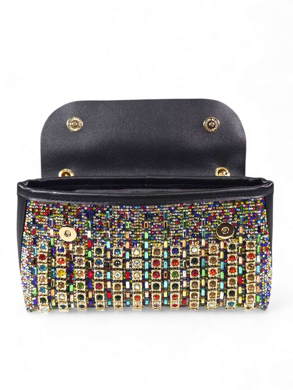 Bolsa Luxo Cristal Preto 1043