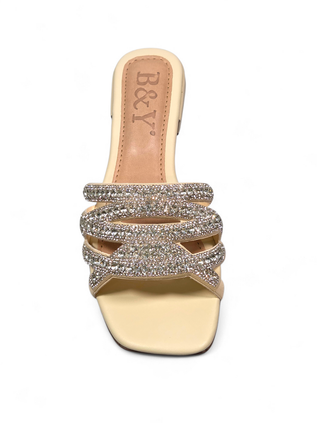 Tamanco 1215 Bege Salto Baixo