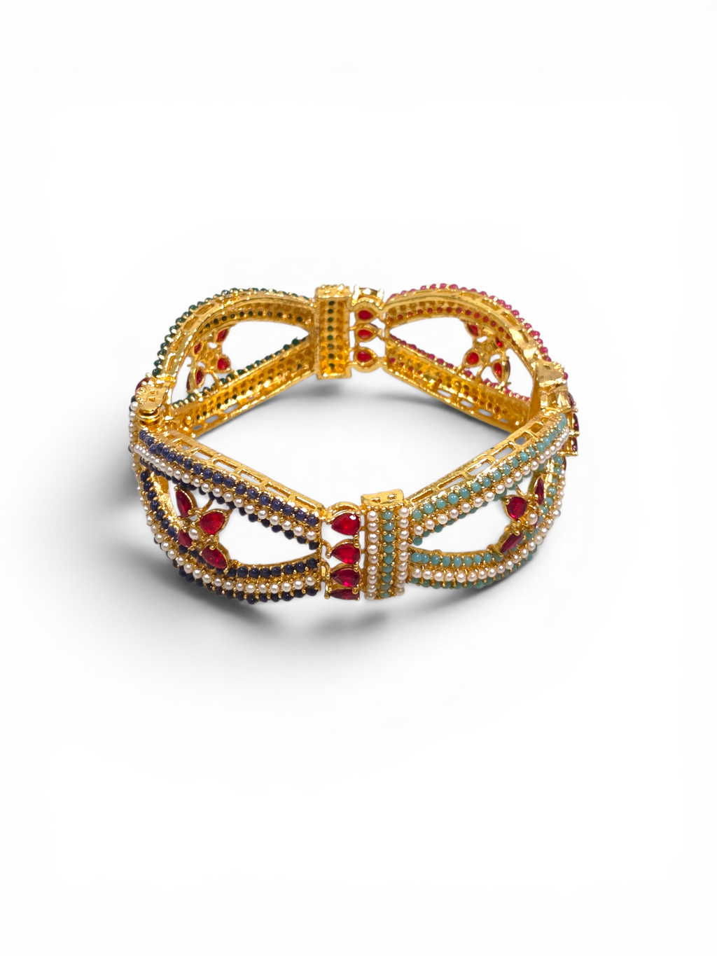 Bracelete Folheado Semi Joia Dourado #2006