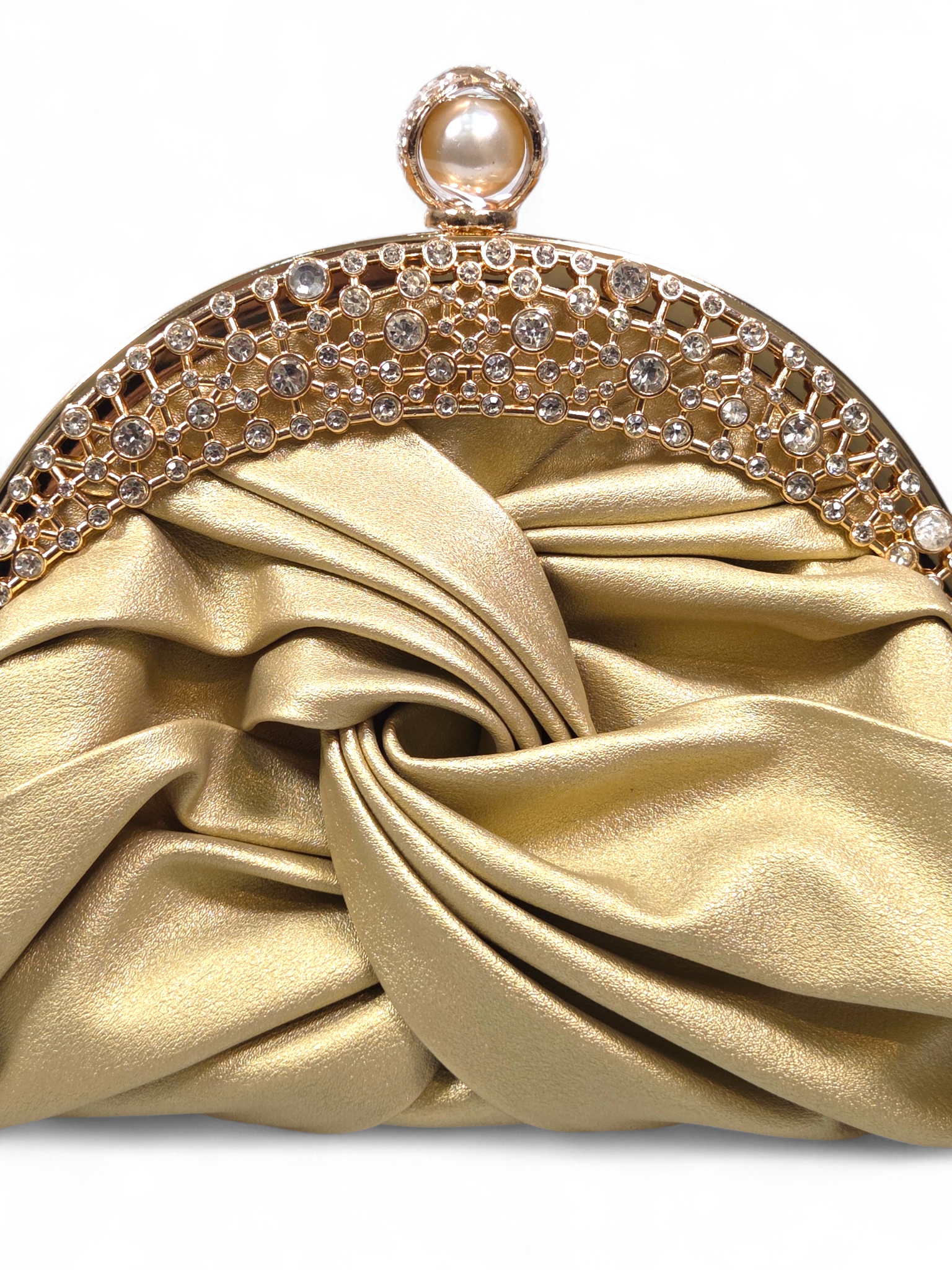 Bolsa Clutch Cristal Bege 1072