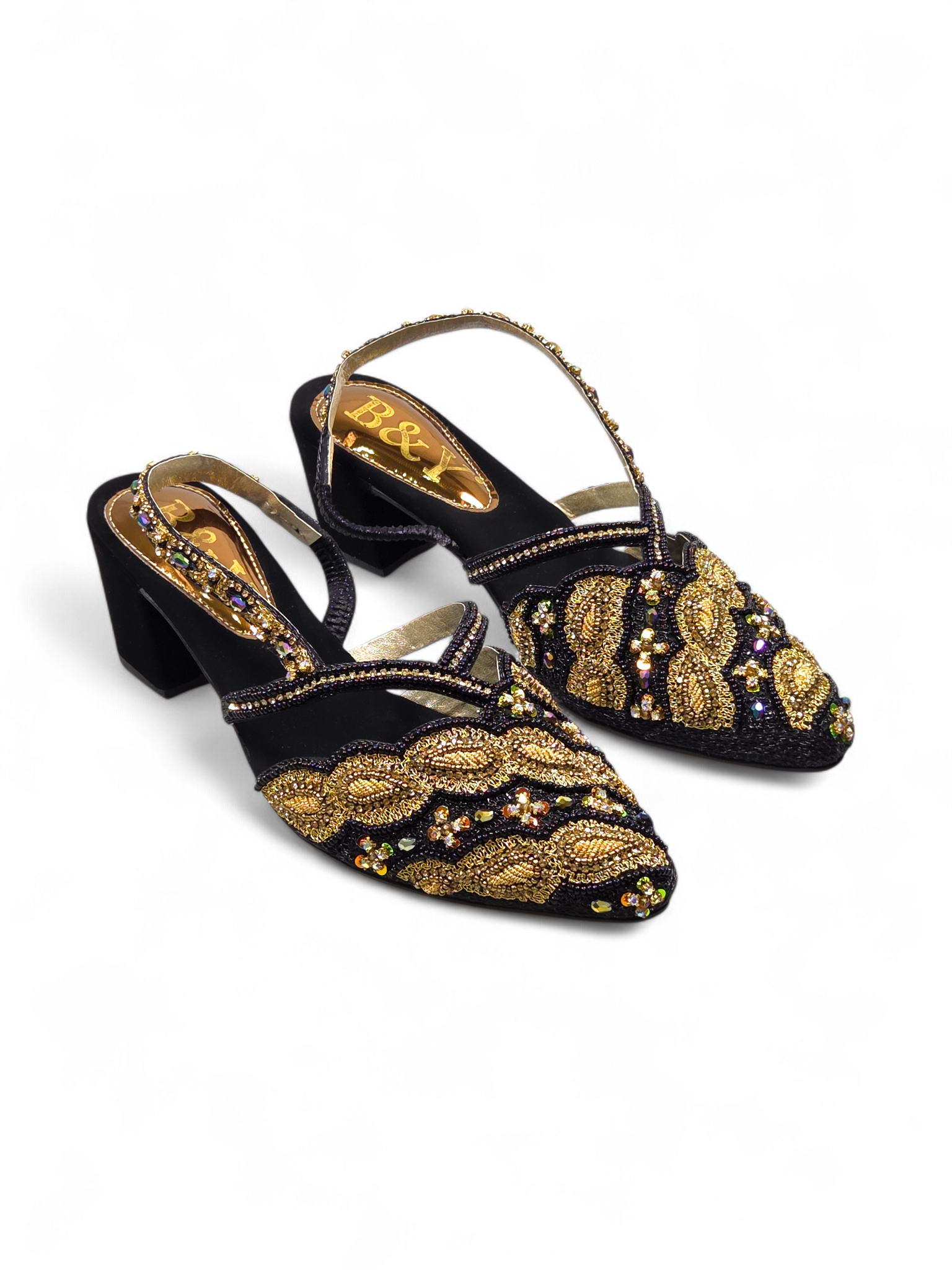 Mule 9839 Preto Salto Médio