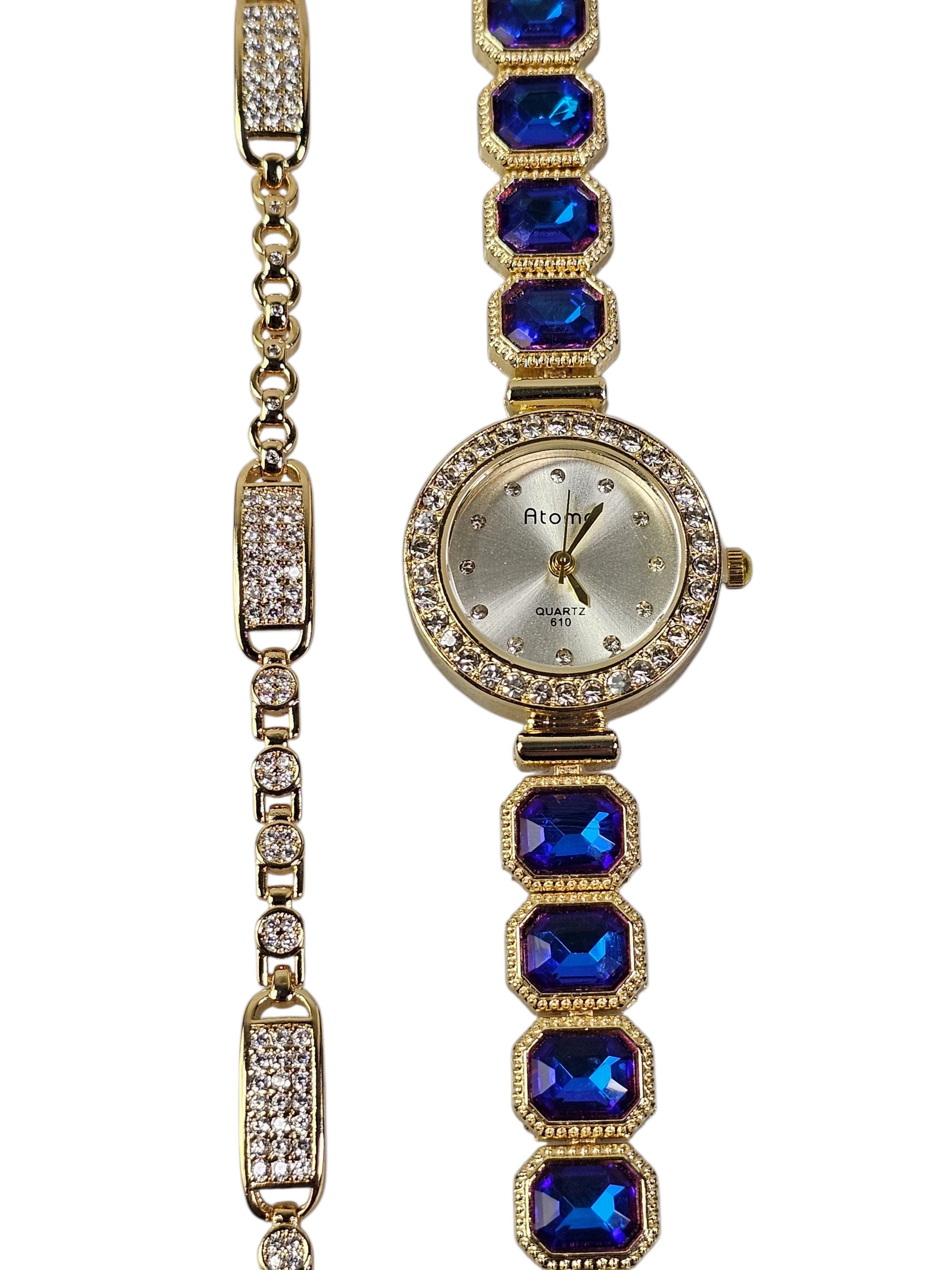 Relógio Prova d’Água com Pulseira Folheada Ouro 056