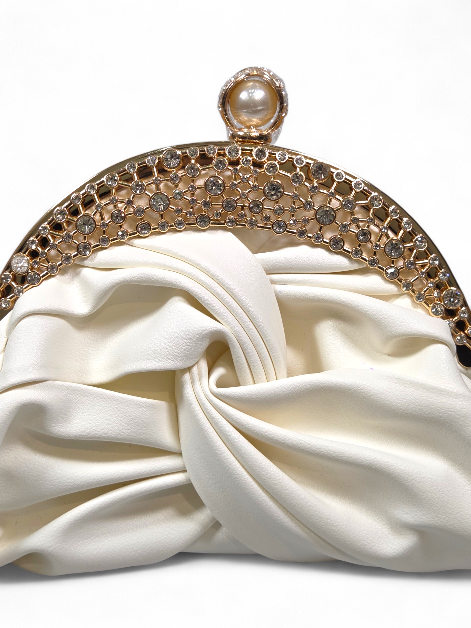 Bolsa Clutch Cristal Branco 1074