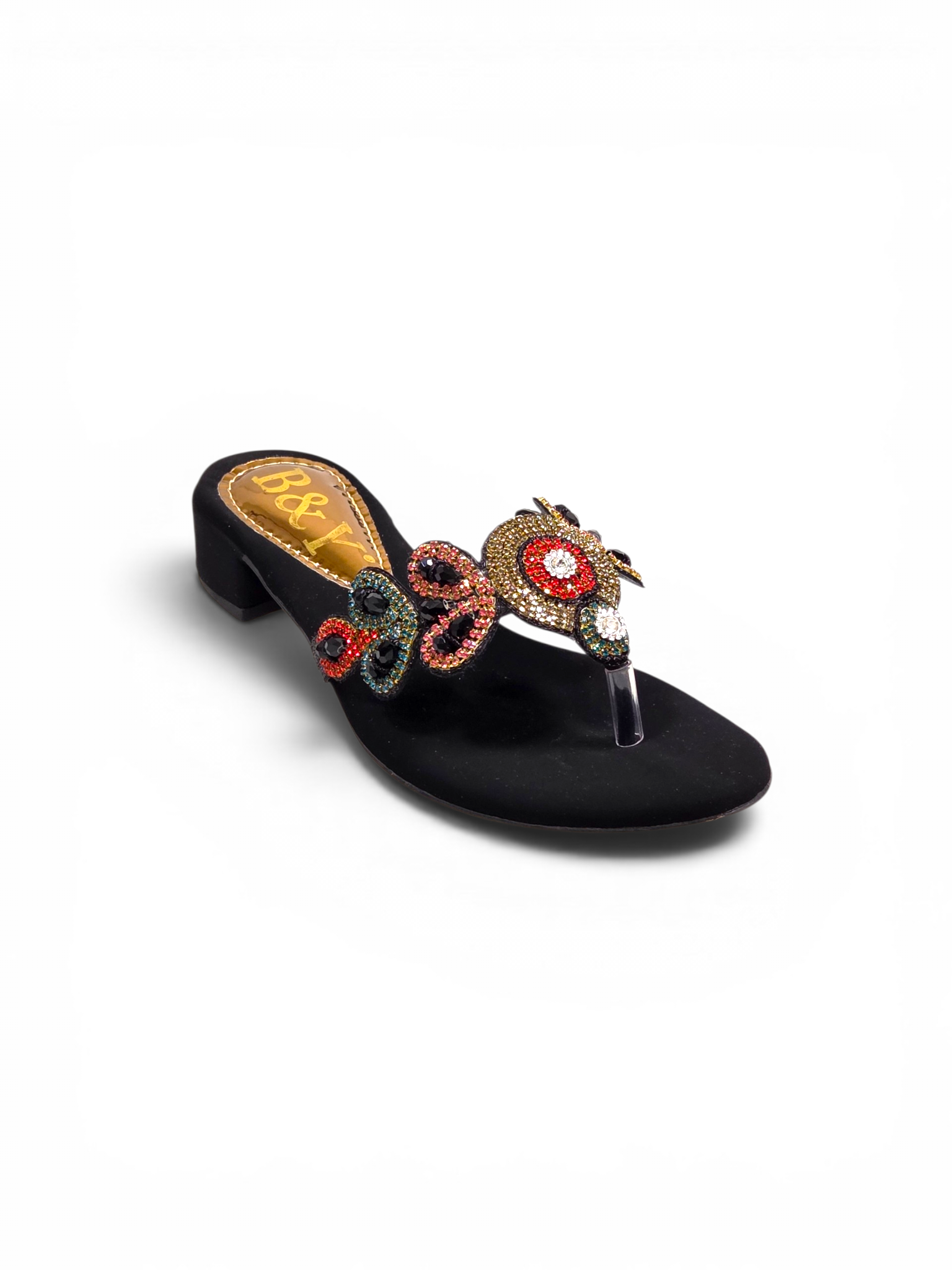 Chinelo 4020 Preto Salto Bloco 3 cm