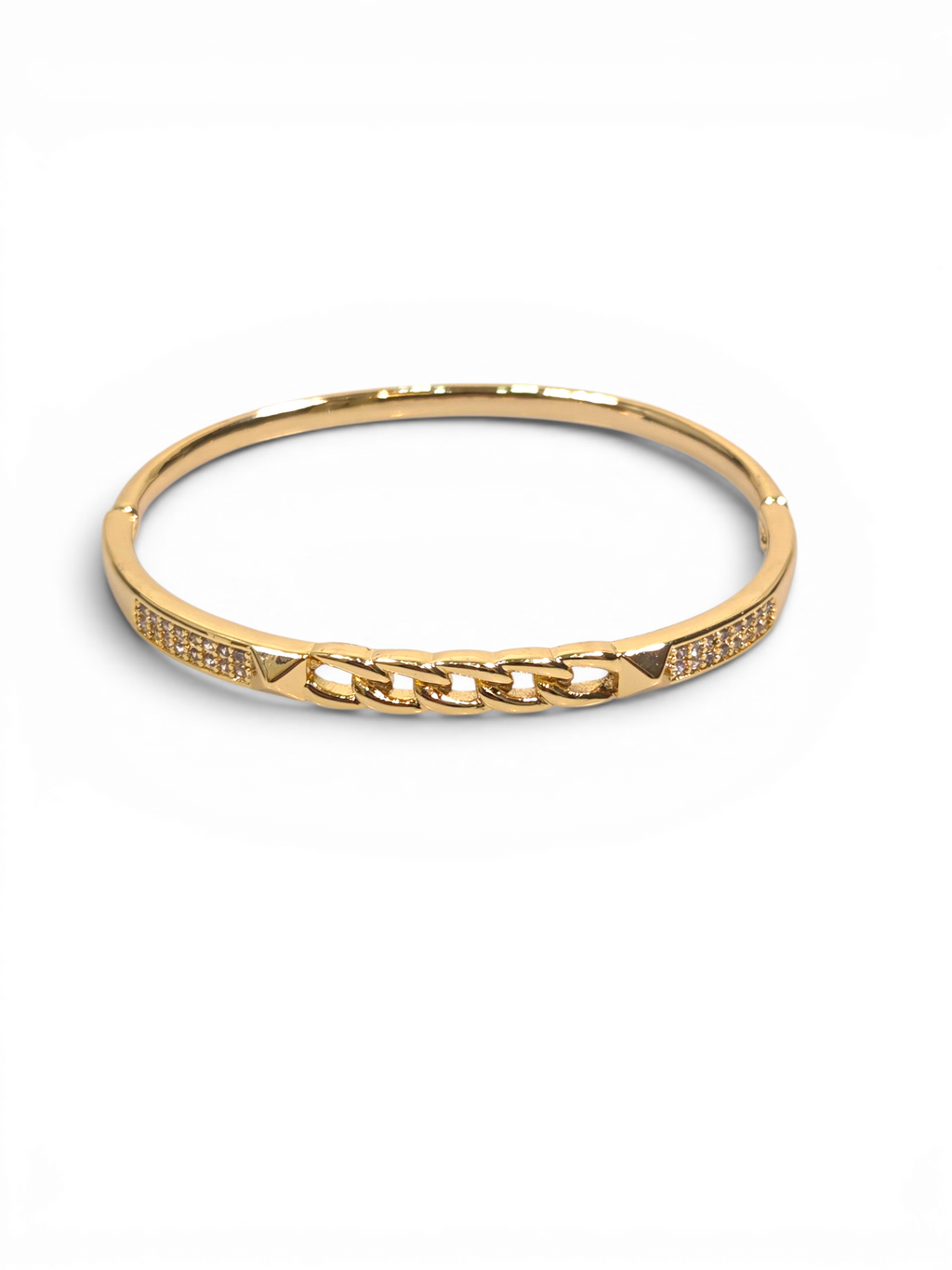 Pulseira Cristal Zirconia Dourada 2003