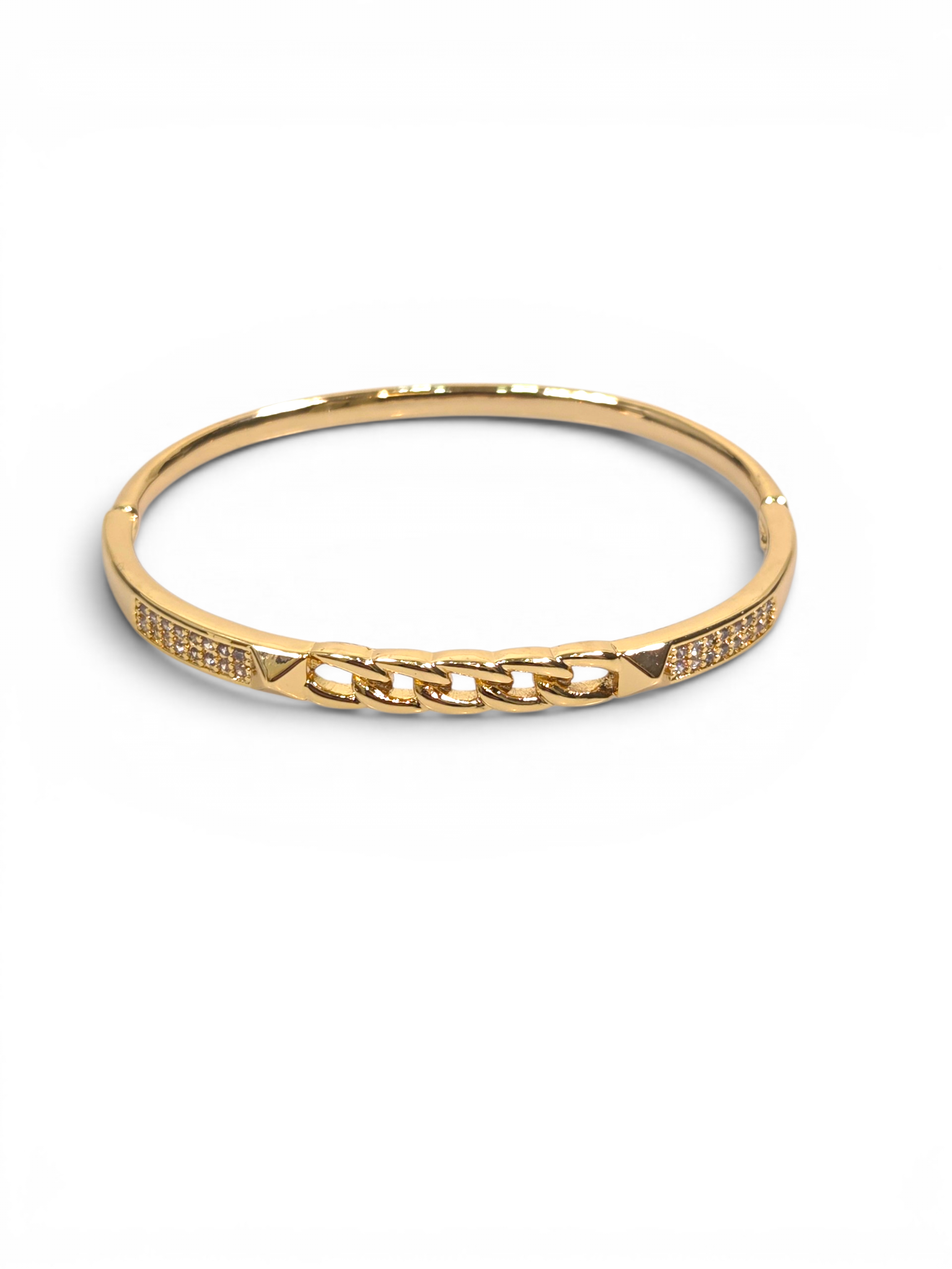 Pulseira Cristal Zirconia Dourada 2003