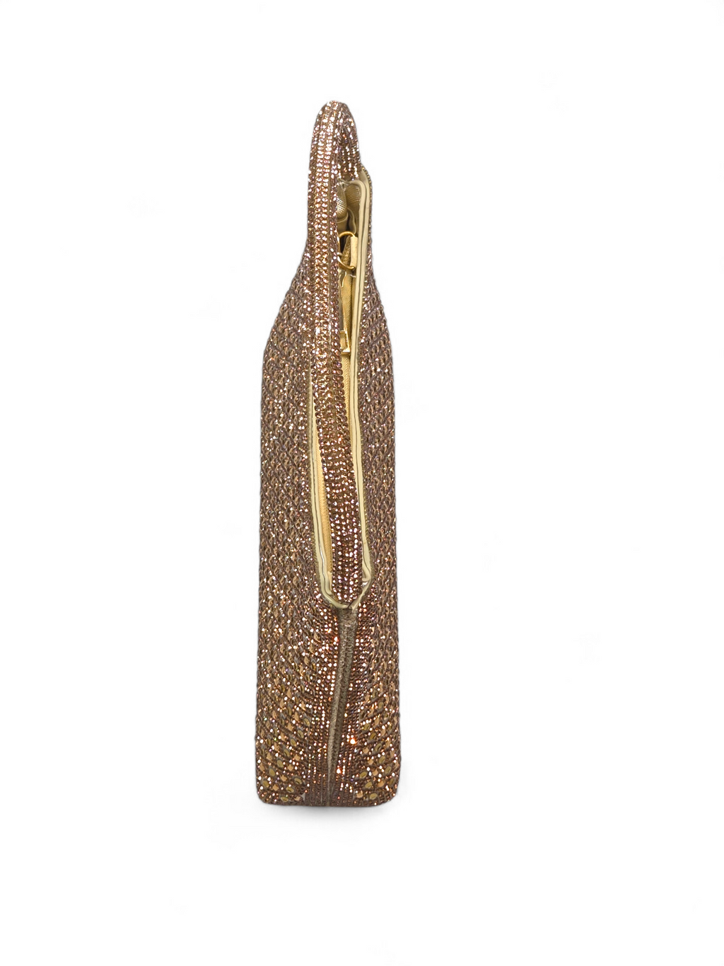 Bolsa Clutch Cristal Dourado 1067