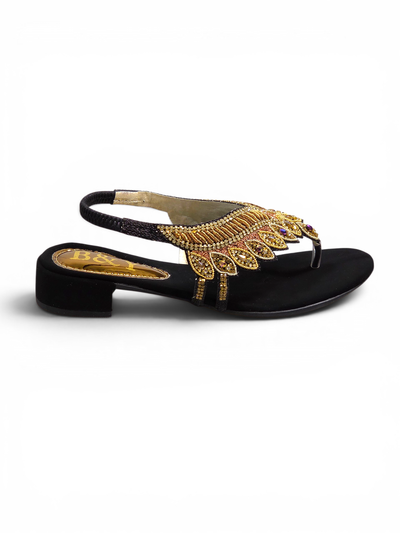 Sandália 9709 Preto Salto Bloco 3 cm