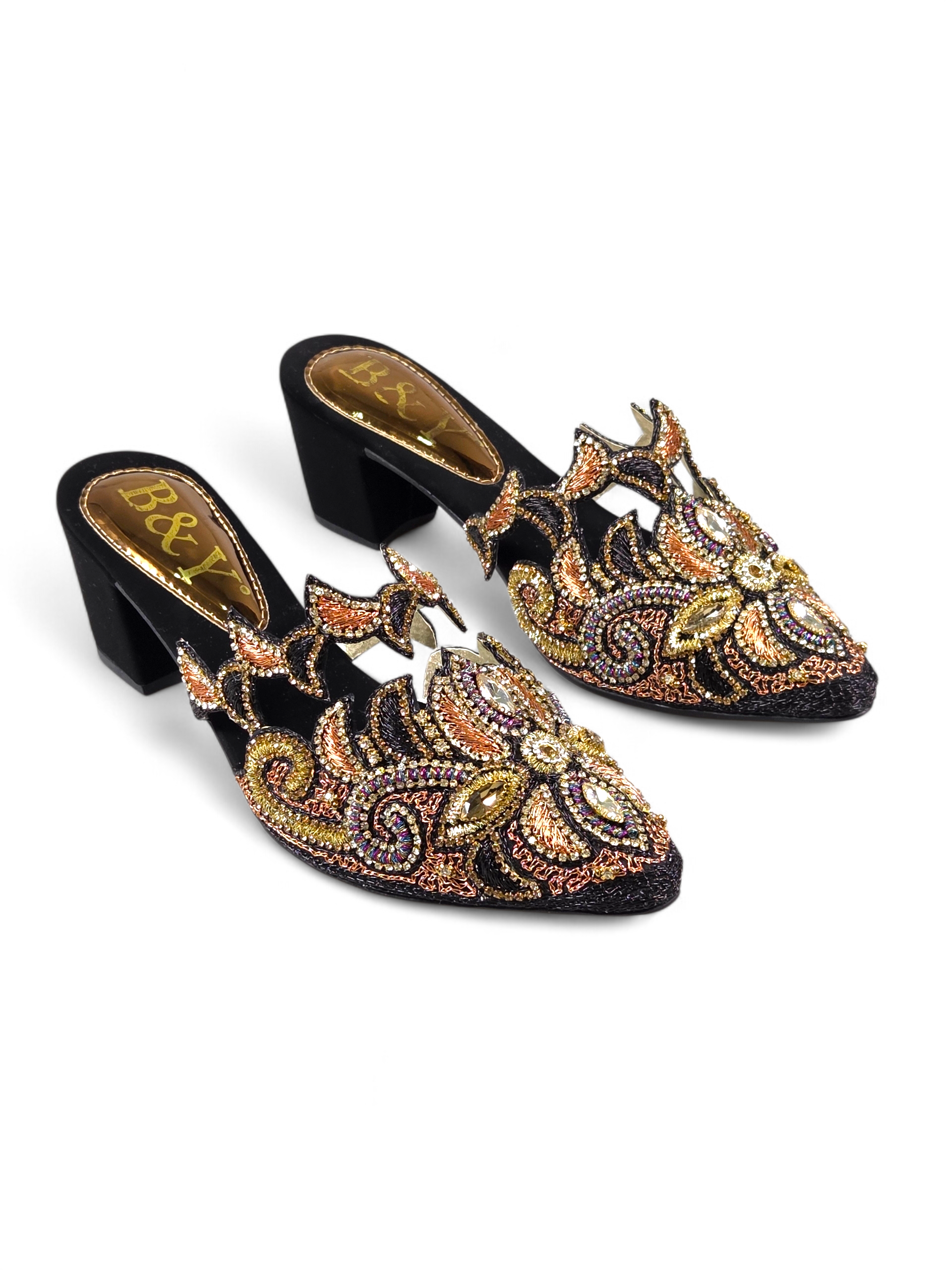 Mule 9776 Preto Salto Médio