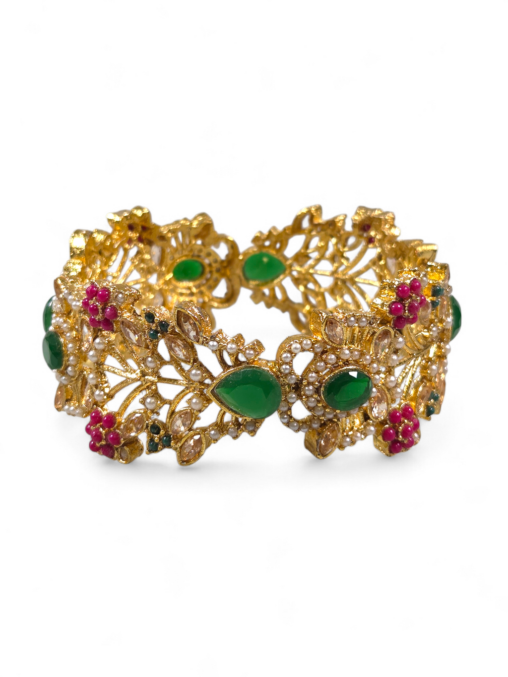 Bracelete Folheado Semi Joia Dourado #1008