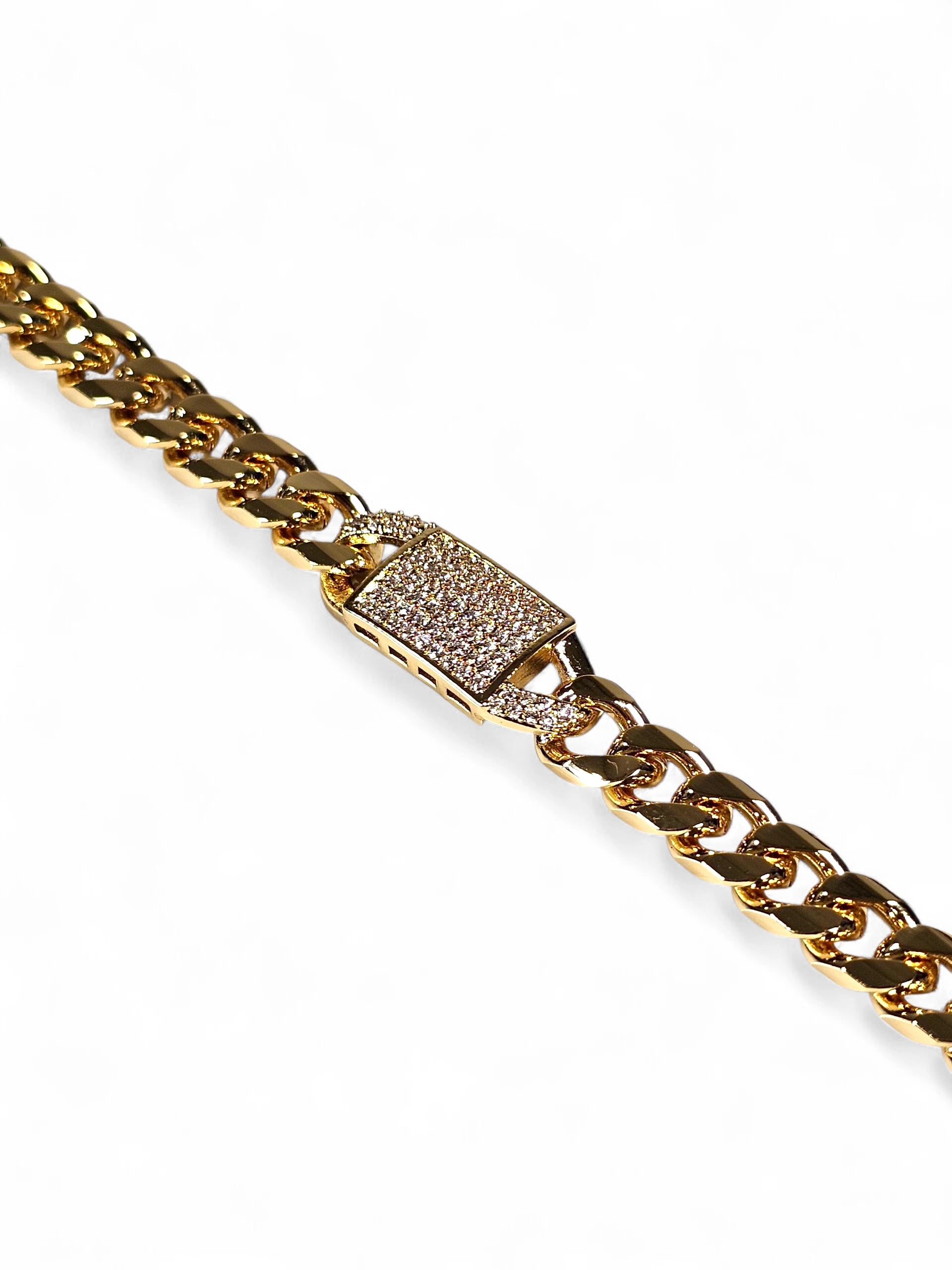 Pulseira Cristal Zirconia Dourada 022