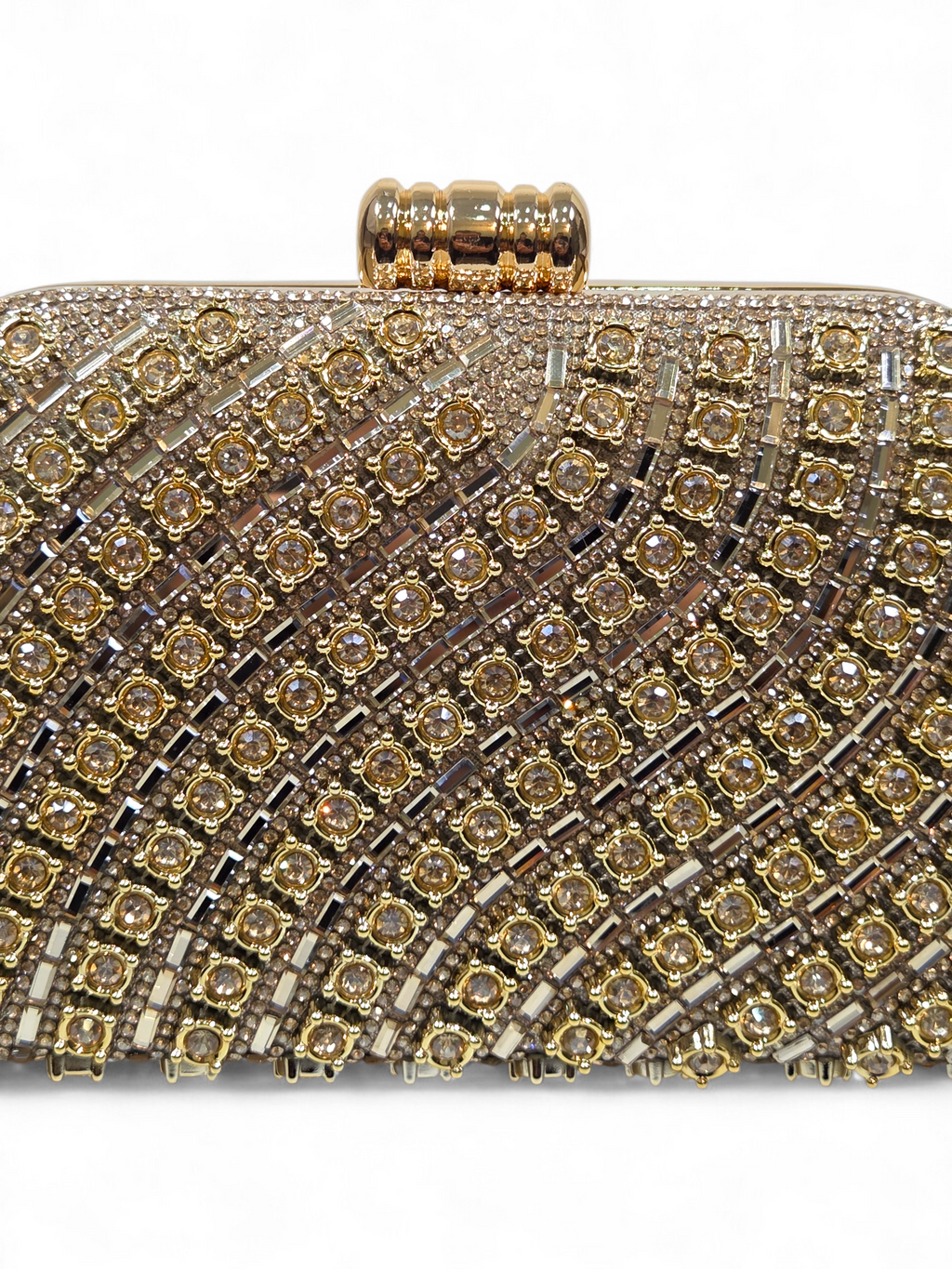 Bolsa Stella Clutch Cristal Dourado 1060