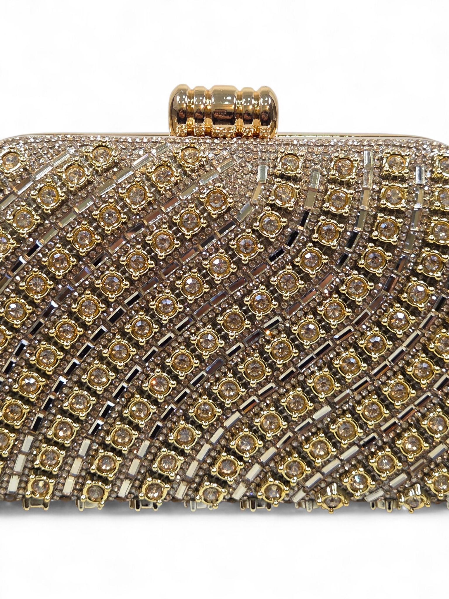 Bolsa Stella Clutch Cristal Dourado 1060